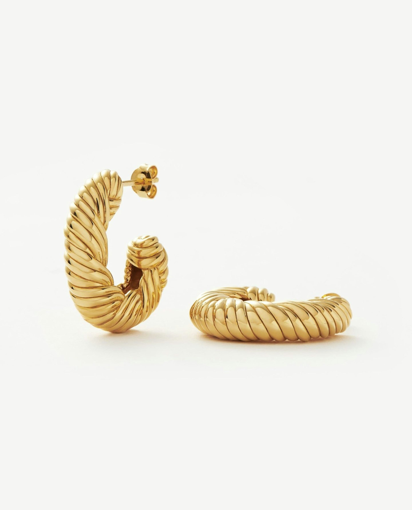 Missoma, Wavy Ridge Twisted Hoops