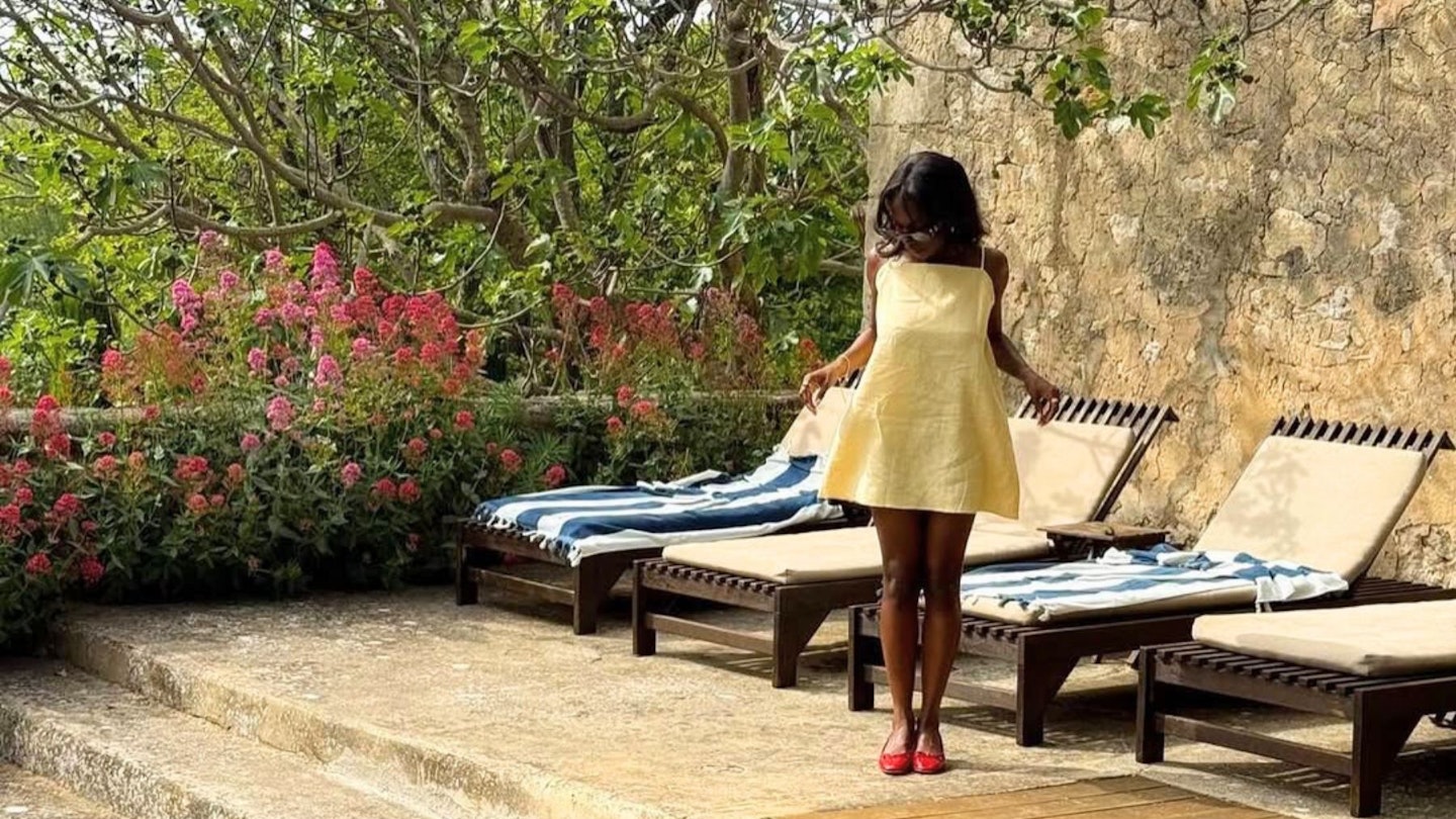The Style Set Is Wearing This Reformation Dress on Repeat The Style Set Is Wearing This Reformation Dress on Repeat