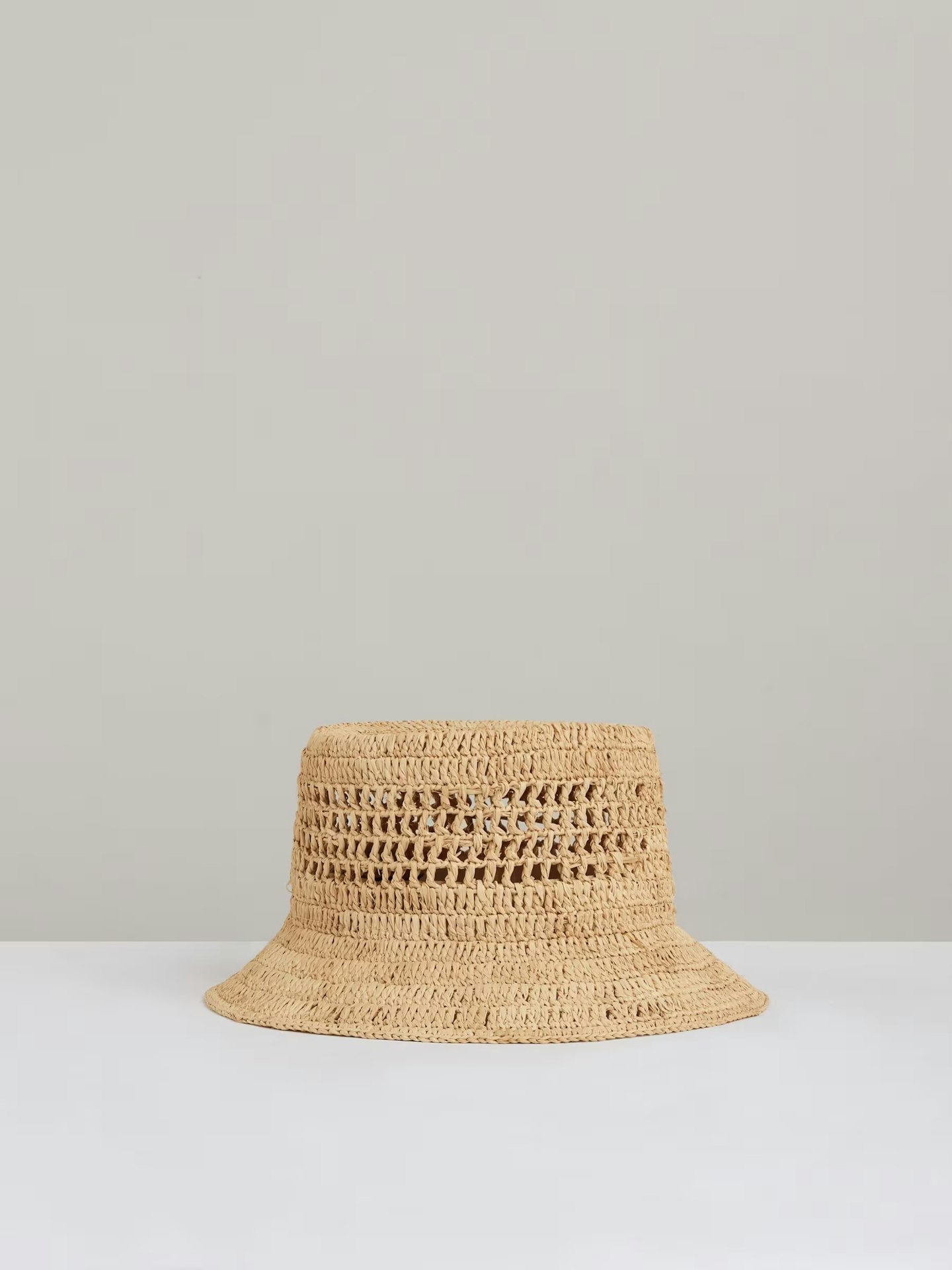 Reiss Ramona Straw Bucket Hat