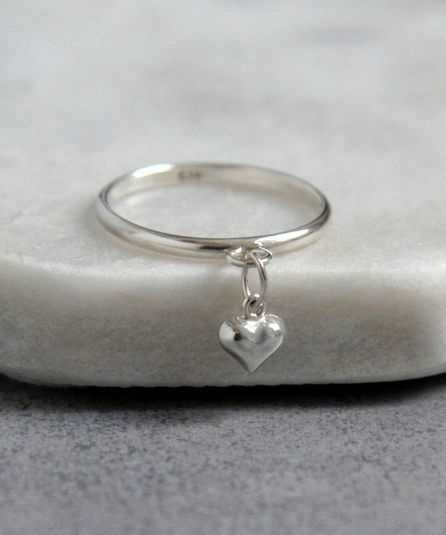 Etsy, Heart Charm Ring