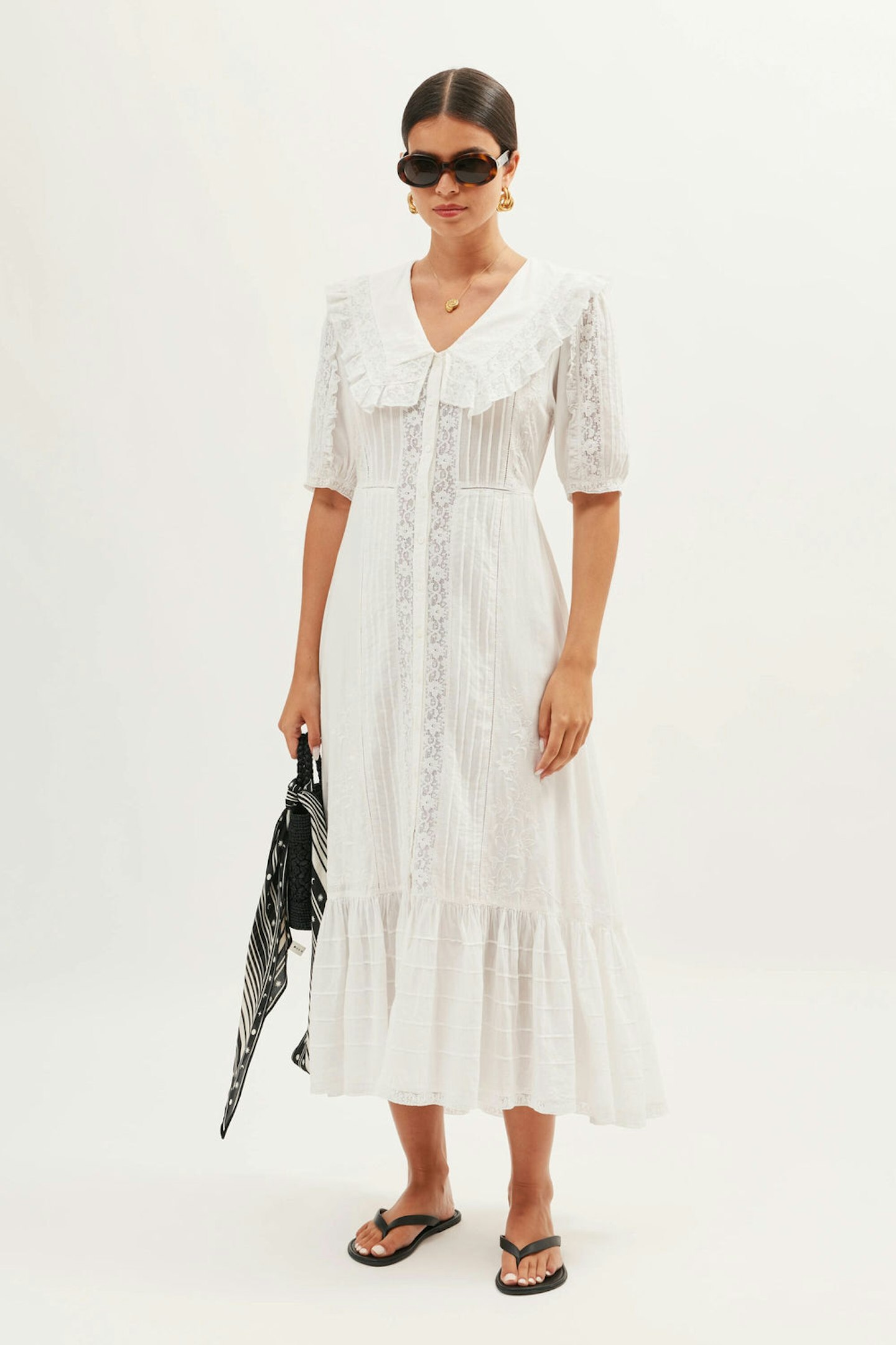 Rixo Edina Cotton Maxi Dress