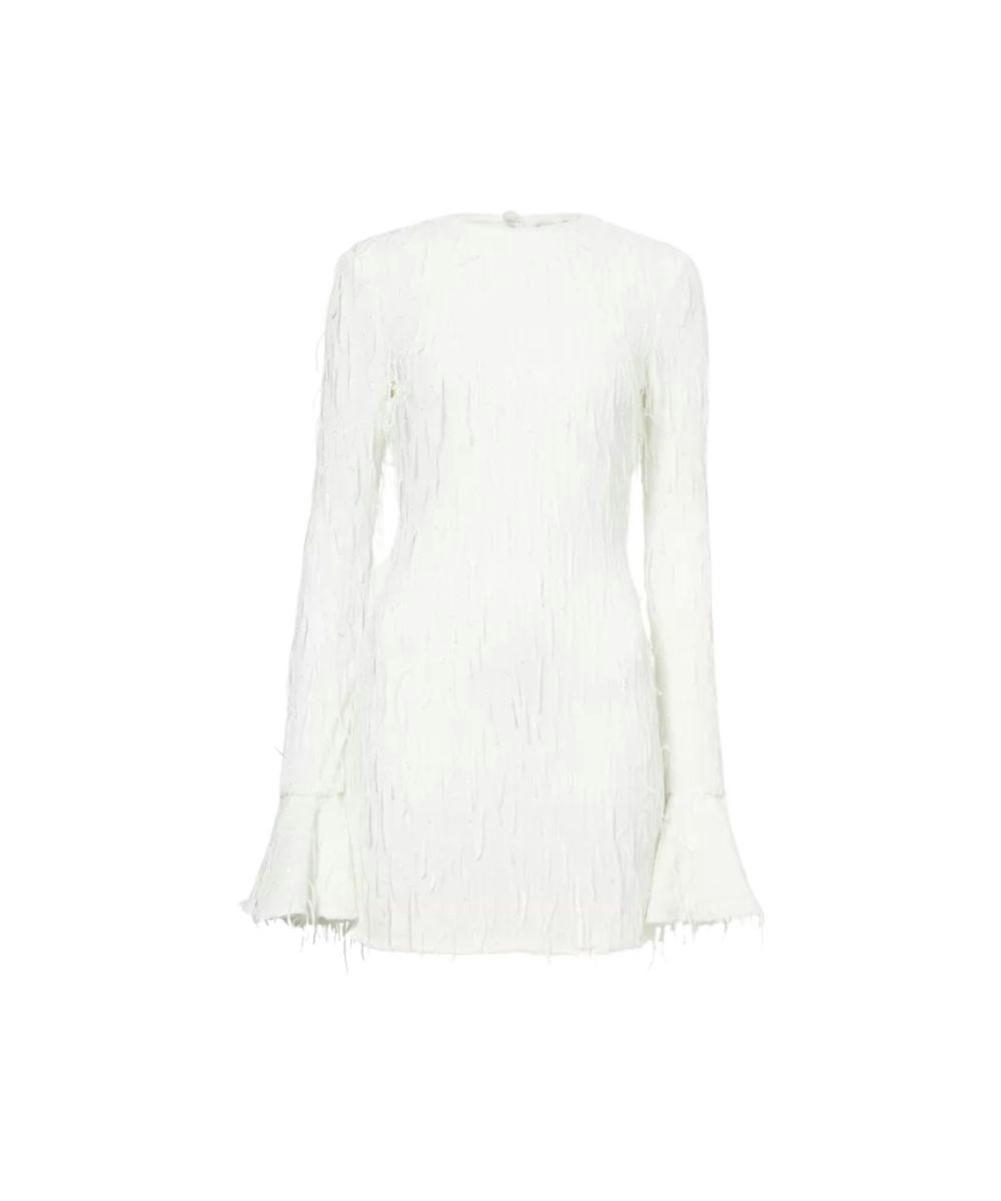 Rotate Birger Christensen, Fringed Open-Back Mini Dress