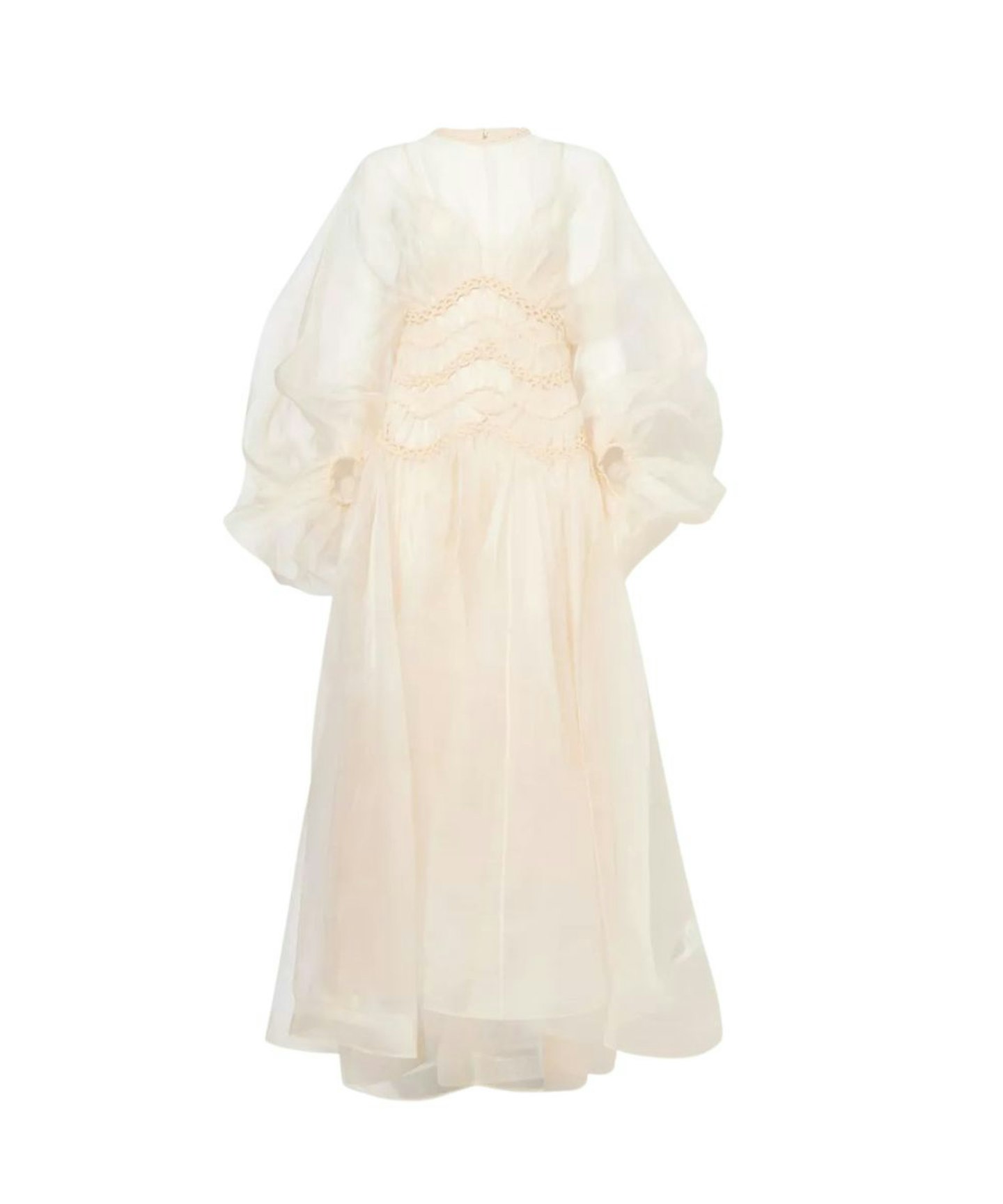 Zimmermann, Illuminate Macrame Tulle Silk Gown 