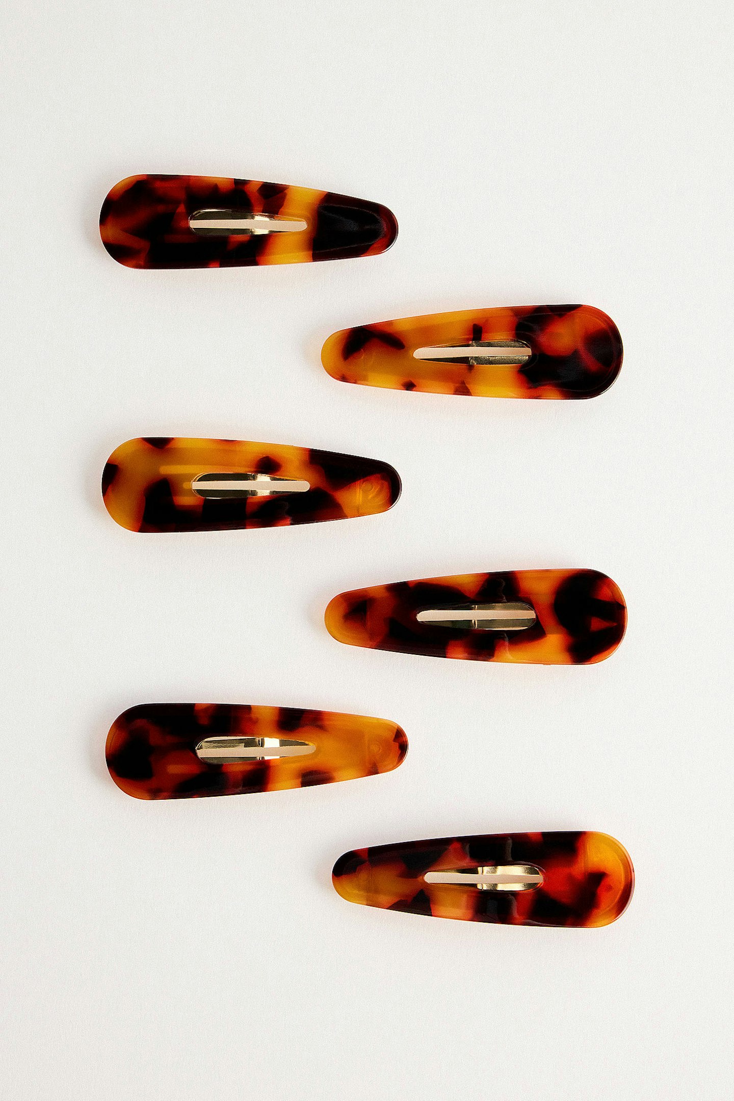 Urban Outfitters Tortoiseshell Snap Hair Clips 6-Pack
