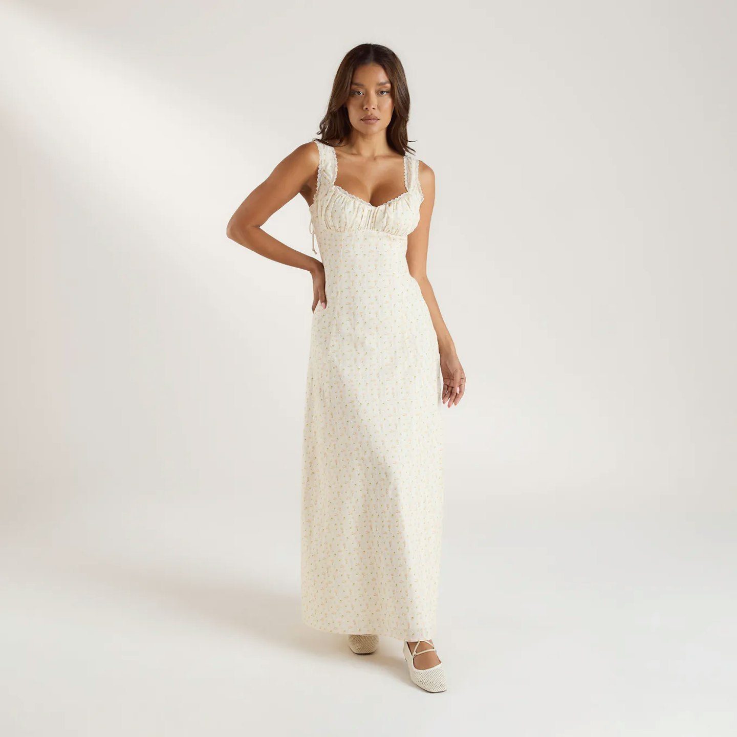 Corset Back Maxi Dress