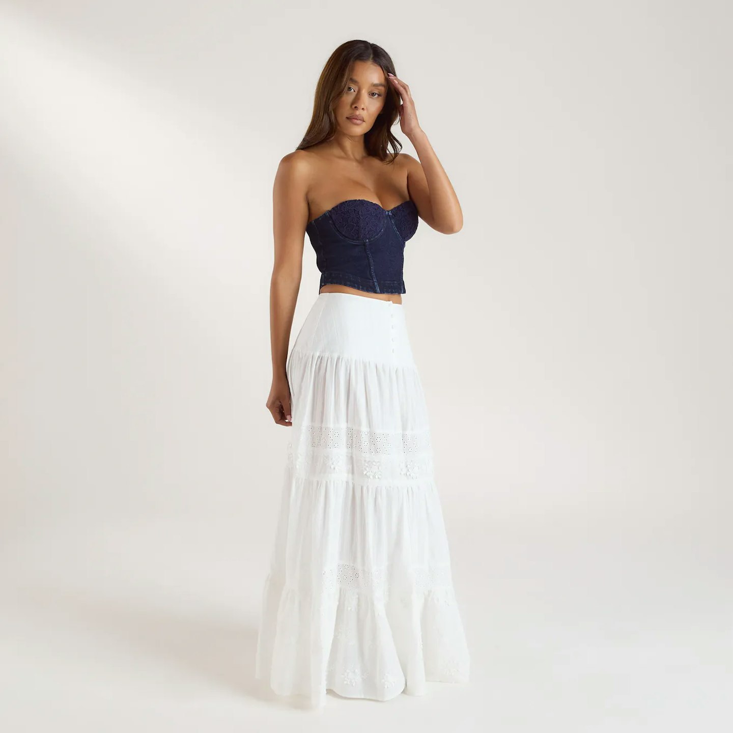Tiered Maxi Skirt