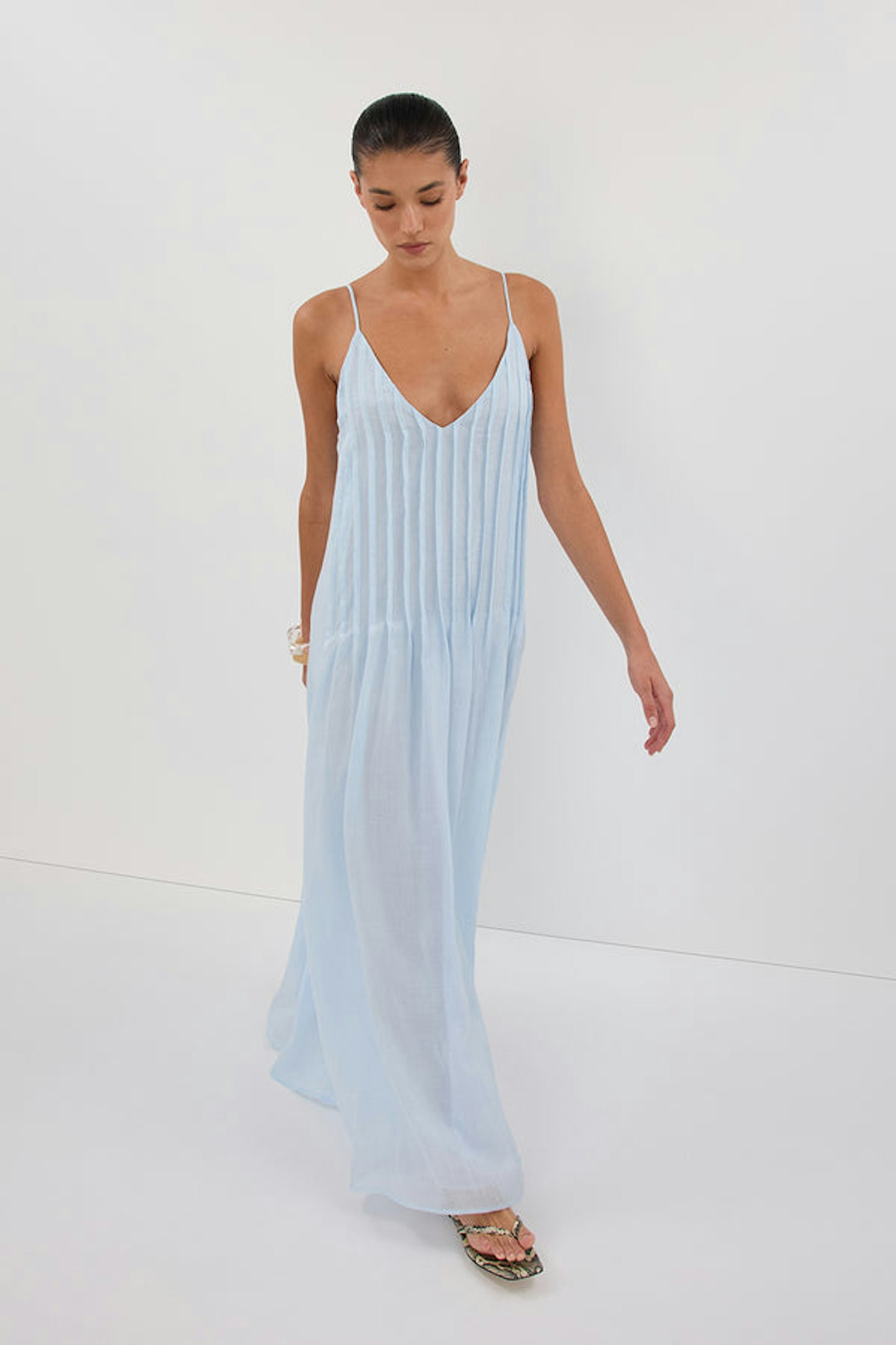 Dissh Tahlia Pleated Woven Midi Dress