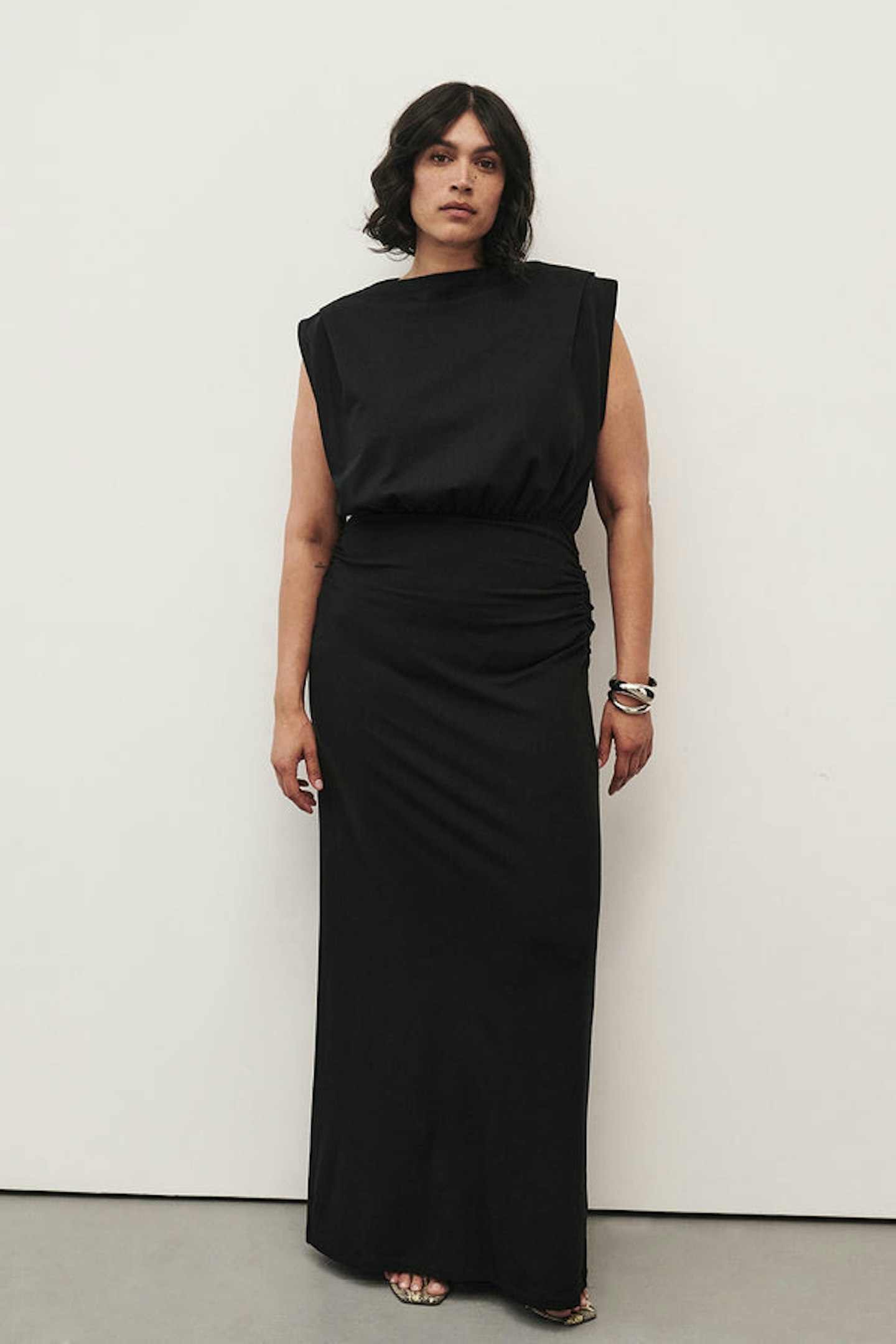 Dissh Liora Boat-Neck Cotton Maxi Dress
