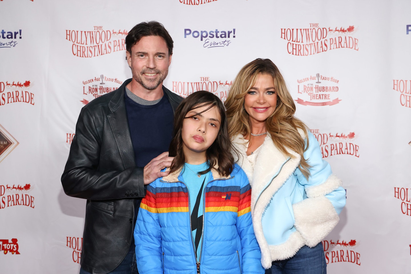 Aaron Phypers with Denise Richards and her daughter Eloise Joni Richards in November 2023