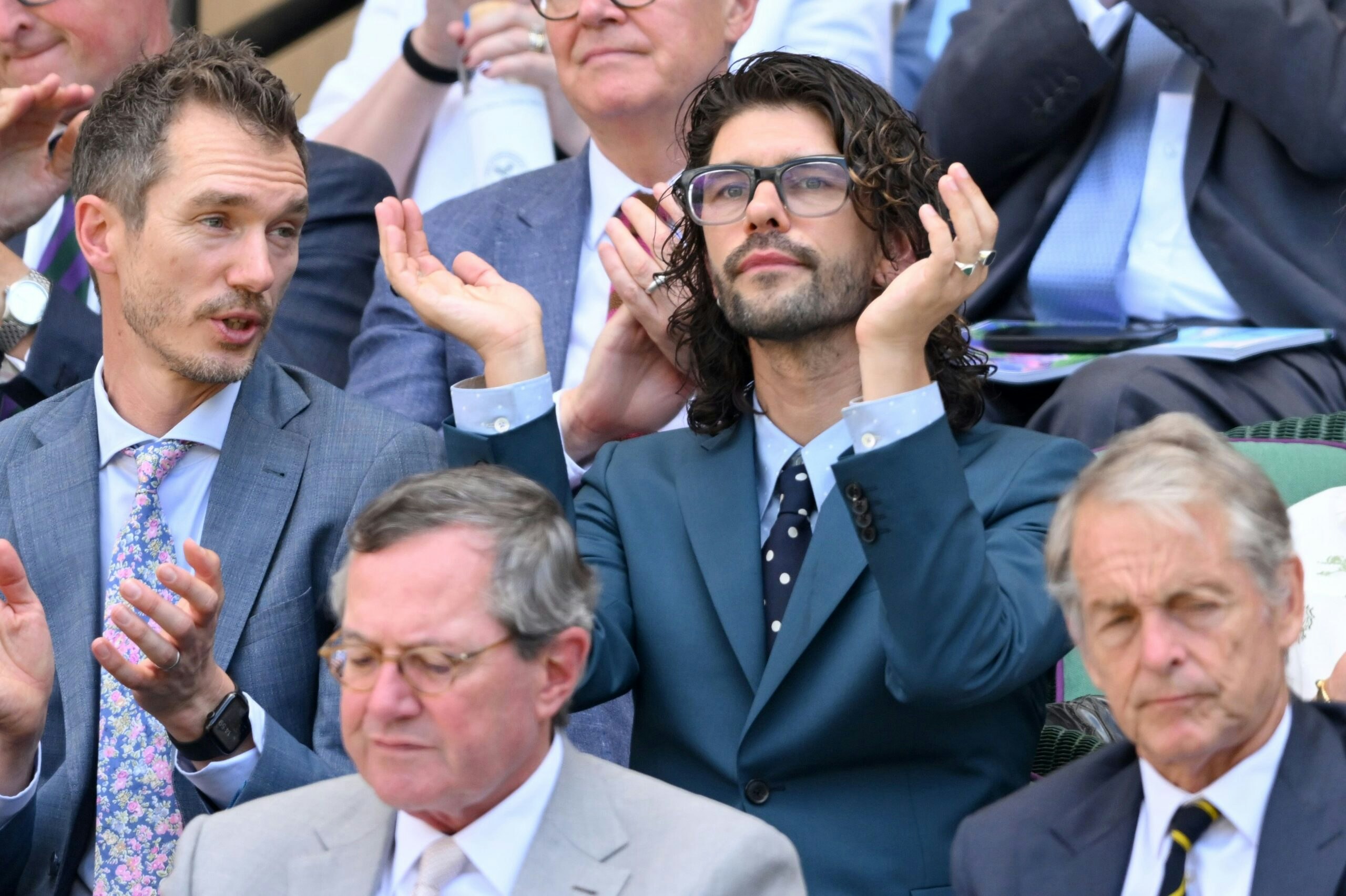 Actor Ben Whishaw with his twin brother James Whishaw