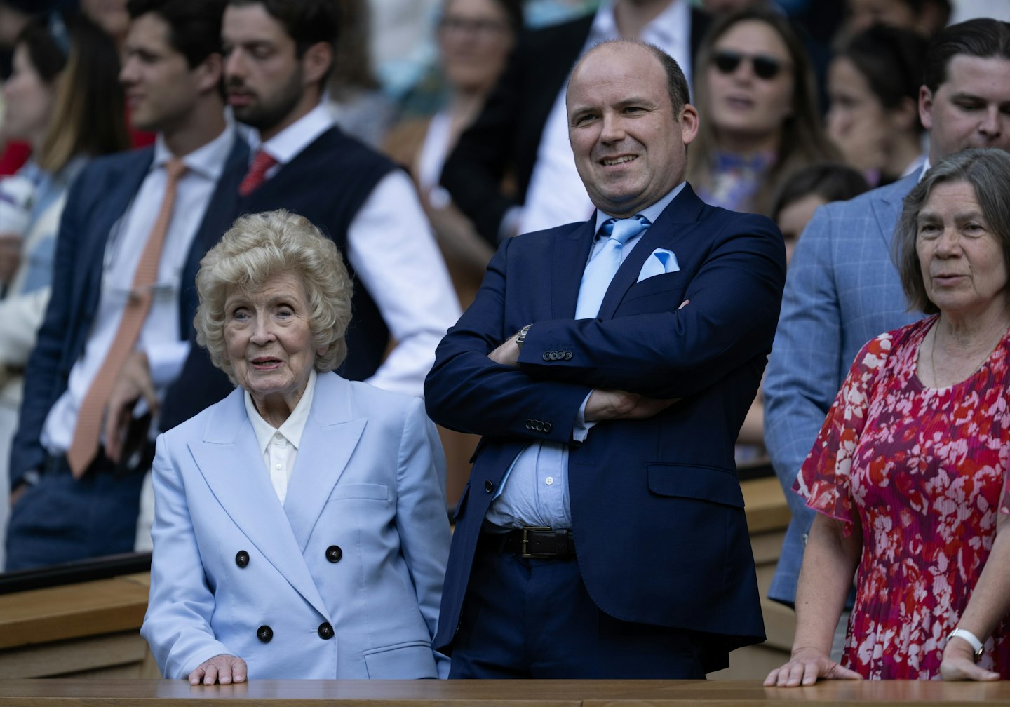 Actor Rory Kinnear with his mum, actress Carmel Cryan