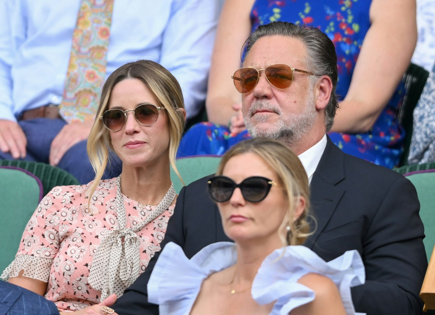 Actor Russell Crowe with fiancee, Actress Britney Theriot