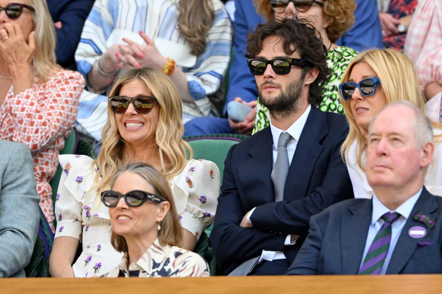 Actress Sienna Miller and her partner, actor Oli Green