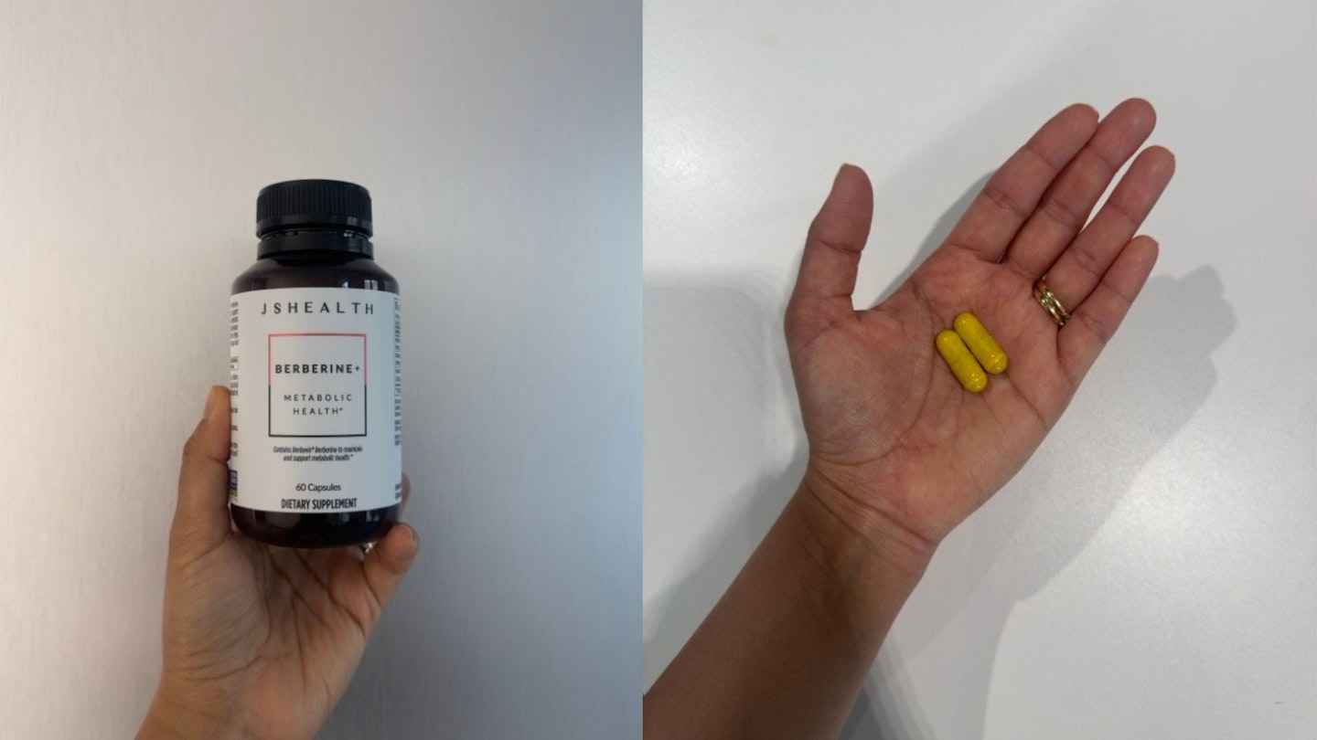Sameeha Shaikh, beauty writer, using the JSHealth Vitamins Berberine+