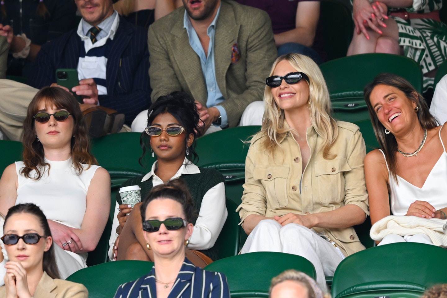 Bridgerton's Charithra Chandran and model Poppy Delevingne