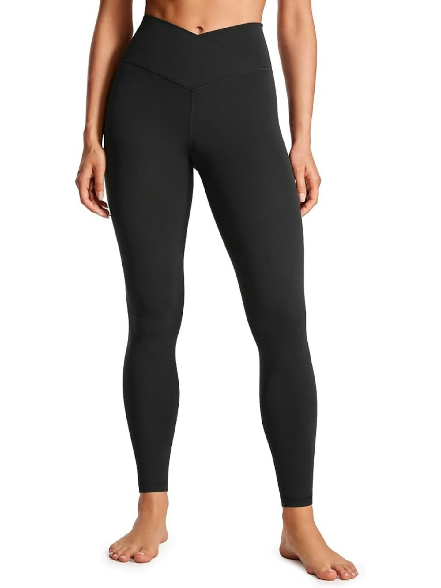 Women's Butterluxe Cross Waist 28" Workout Leggings - Black