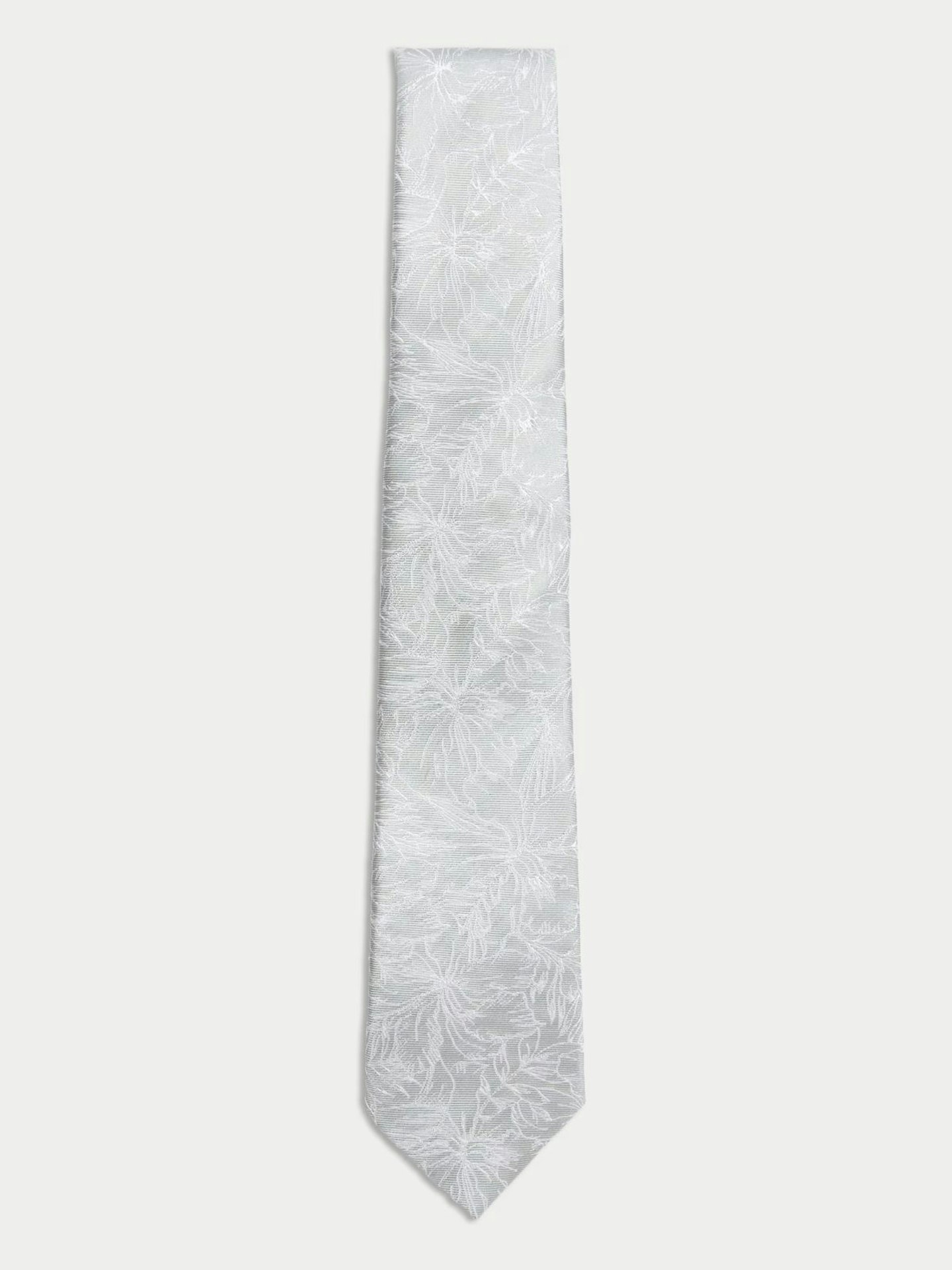 M&S, Floral Pure Silk Tie