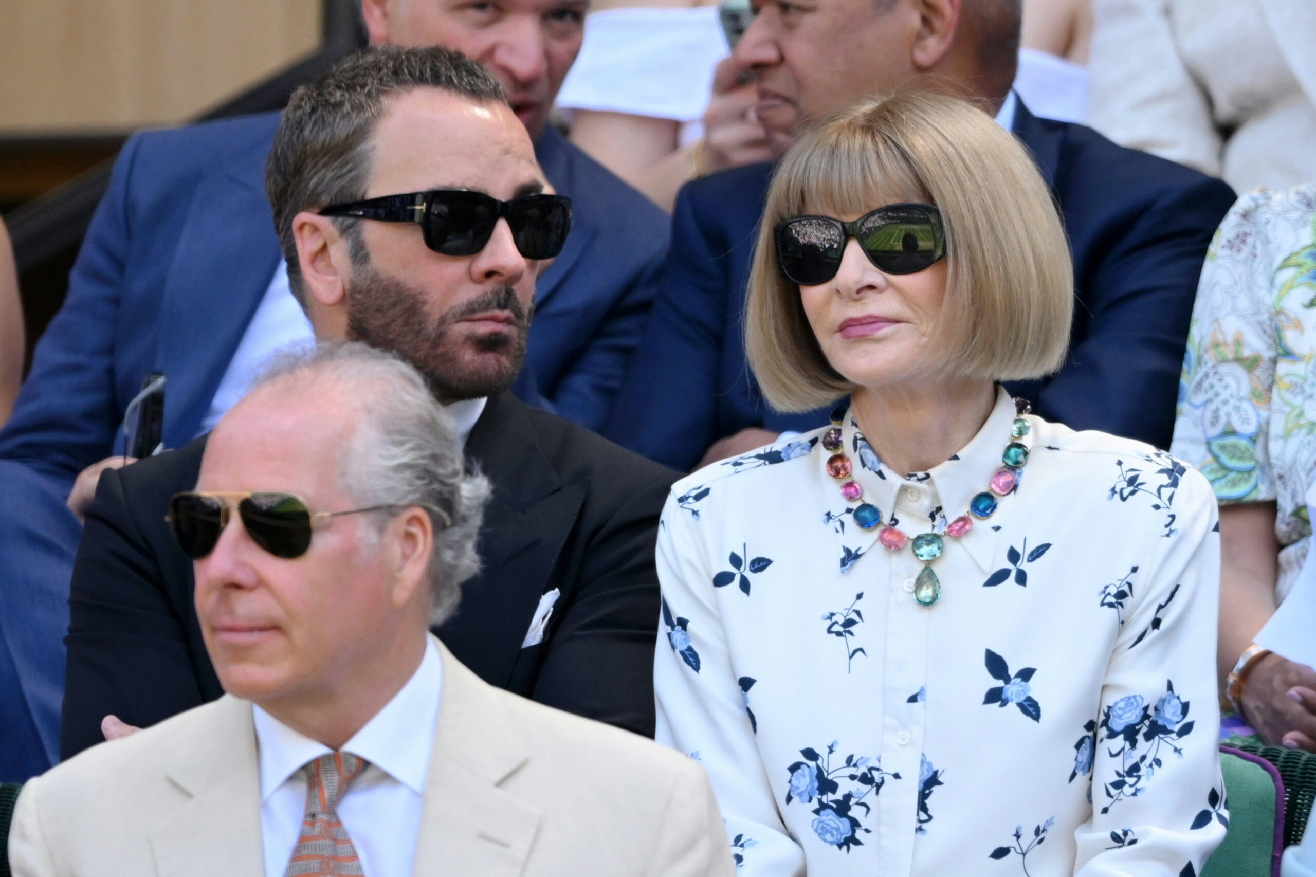 Designer Tom Ford and Vogue Editor Anna Wintour