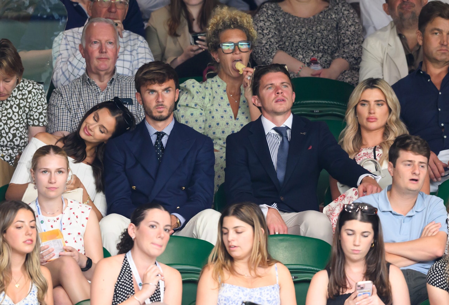 Footballers James Maddison and Conor Gallagher with theor partners Kennedy Alexa and Aine May Kennedy