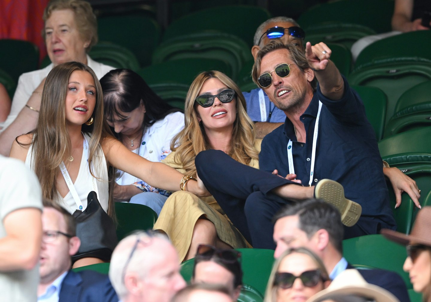 Former footballer Peter Crouch with wife, Model Abbey Clancy and their daughter Sophia Ruby Crouch