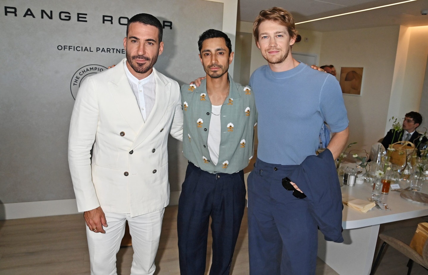 From Left to Right - Actors Miguel Ángel Silvestre, Riz Ahmed and Joe Alwyn