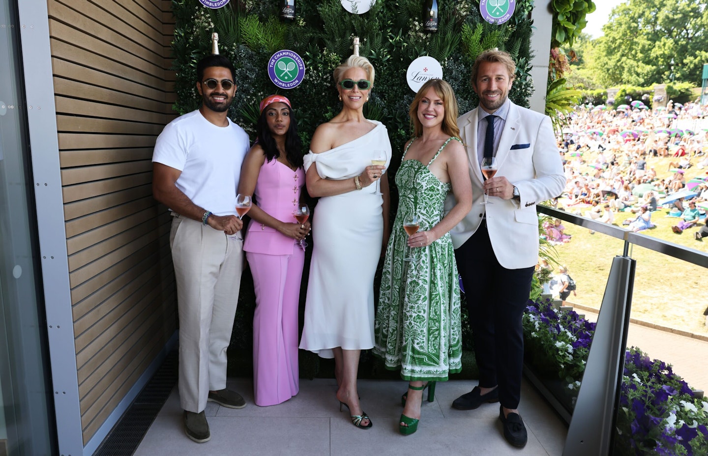 From Left to Right - Chef and Influencer Notorious Foodie, Bridgerton's Charithra Chandran, Actress Hannah Waddingham, singer Camilla Kerslake and her husband former Rugby Player Chris Robshaw