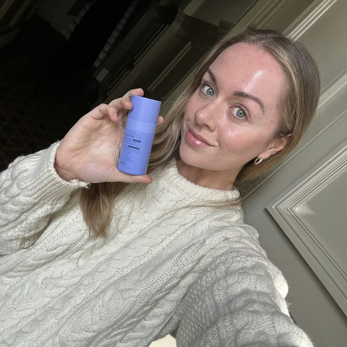 Rachael Martin using the Skin Rocks The Eye Cream