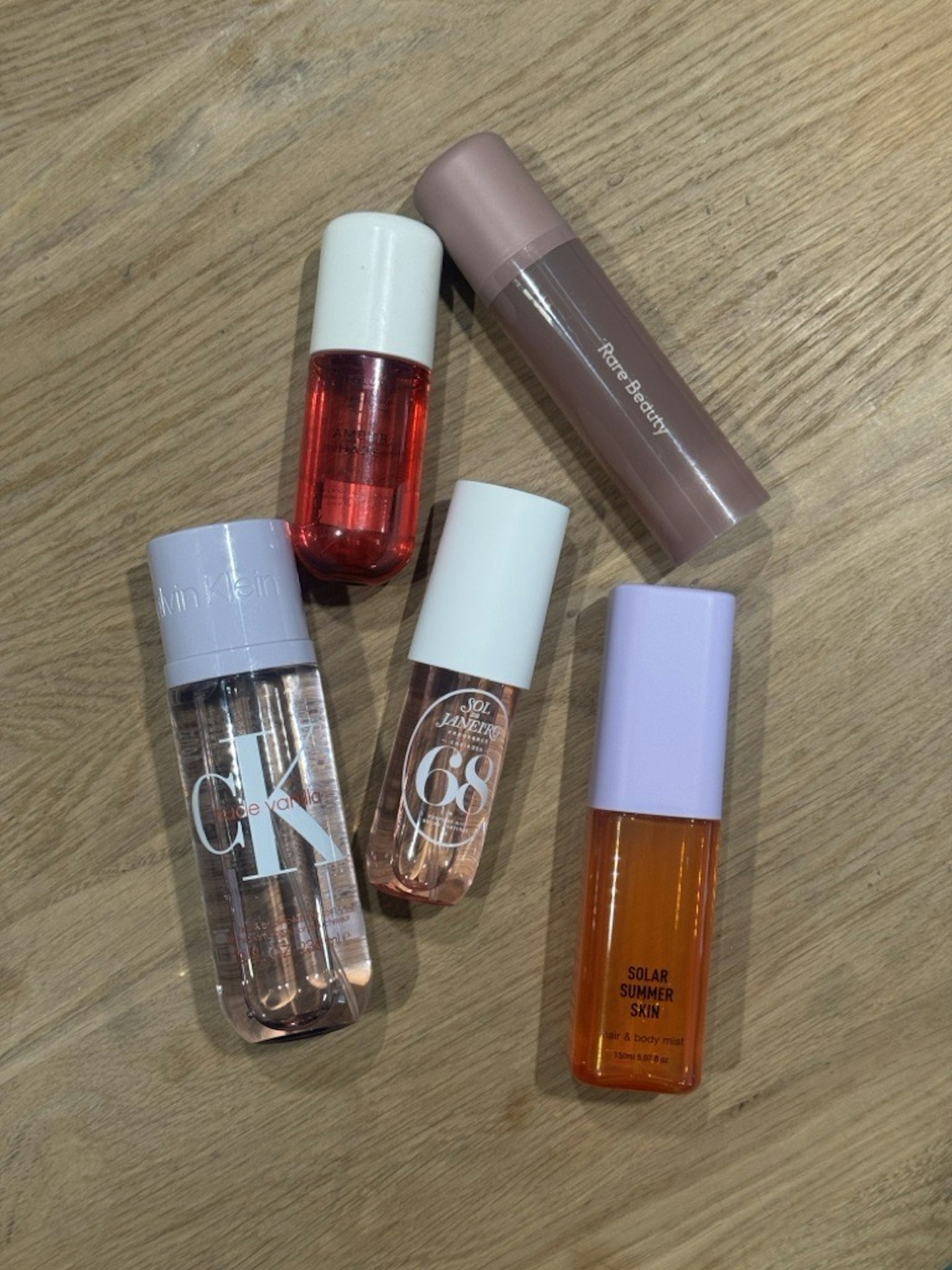 Sameeha Shaikh, beauty writer, testing the best body sprays