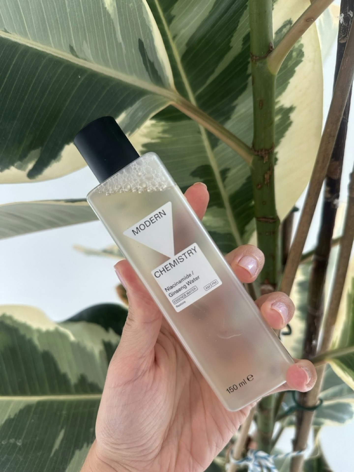 Rachael Martin, beauty director, testing Modern Chemistry