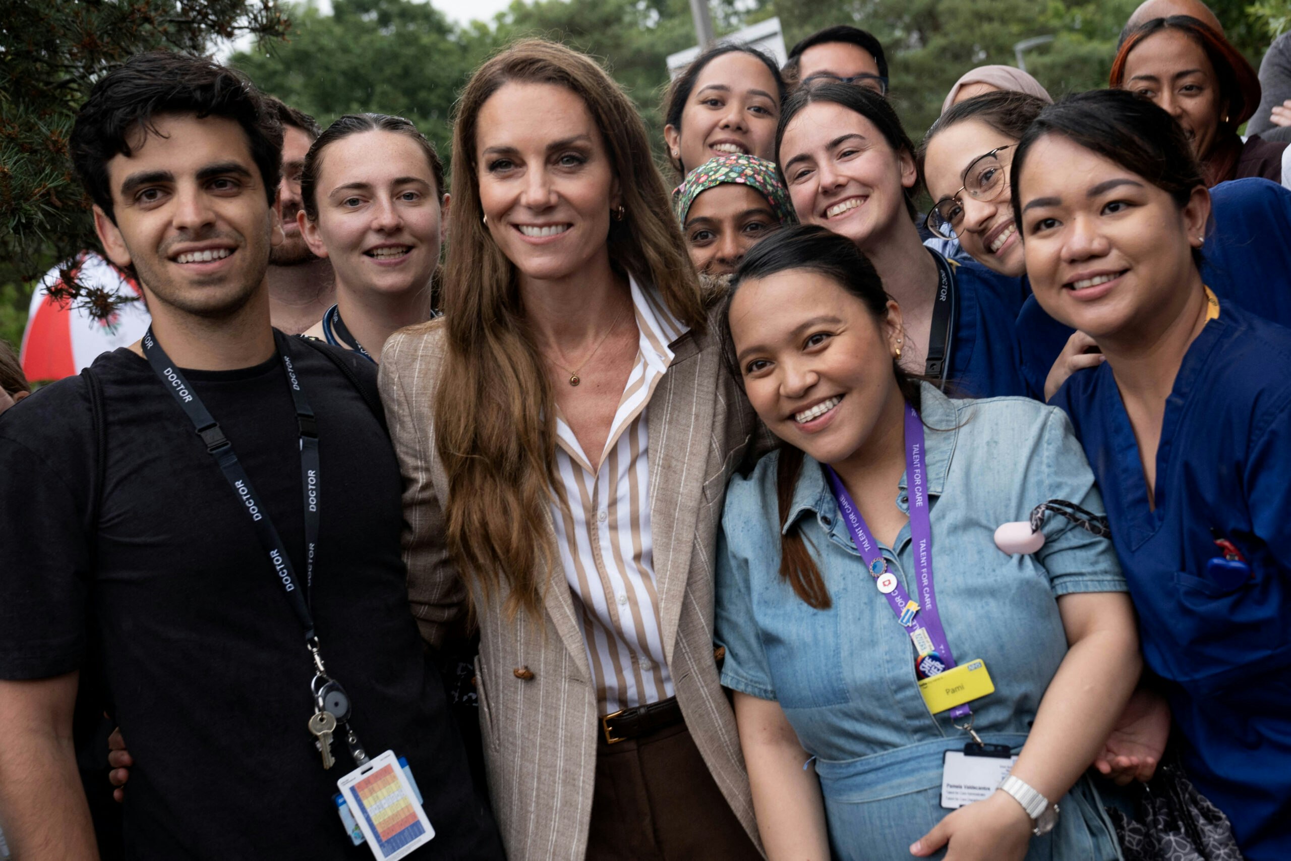 Kate Middleton meeting the patients and staff at Colchester Hospital on 2 July