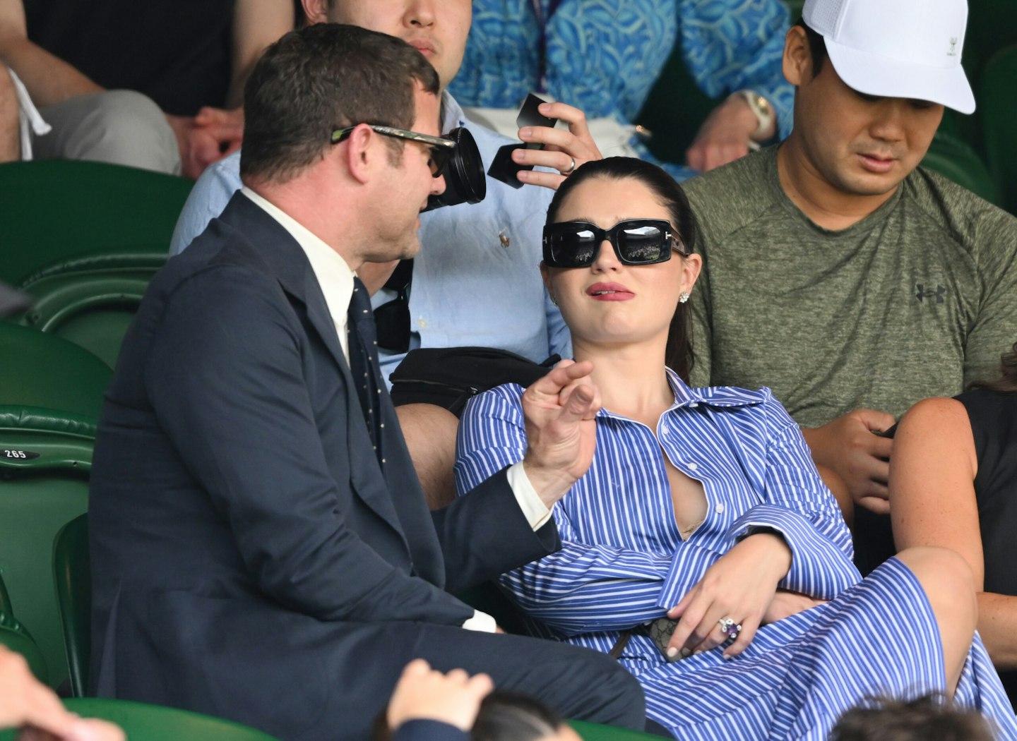 Presenter Dermot O'Leary with Actress Eve Hewson