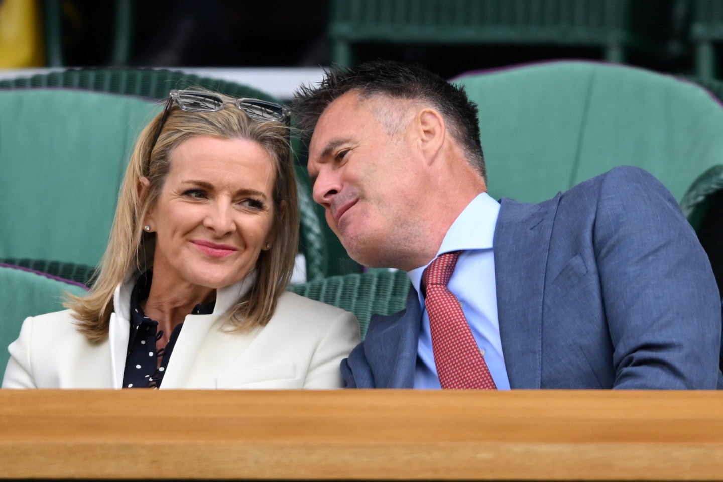 Presenter Gabby Logan with husband, former rugby player Kenny Logan
