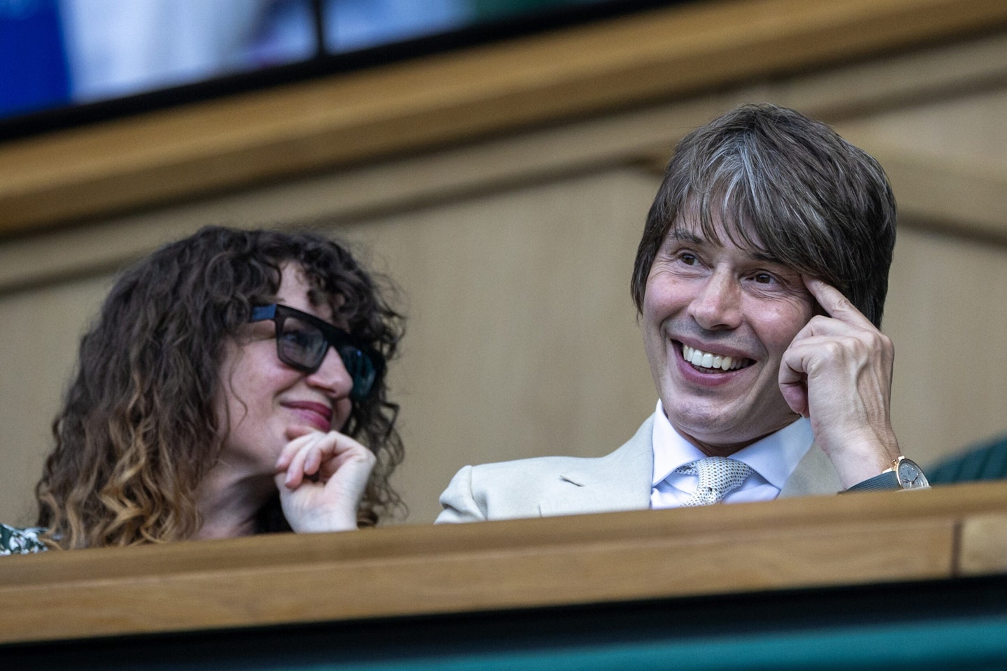Professor Brian Cox and wife, American presenter Gia Milinovich