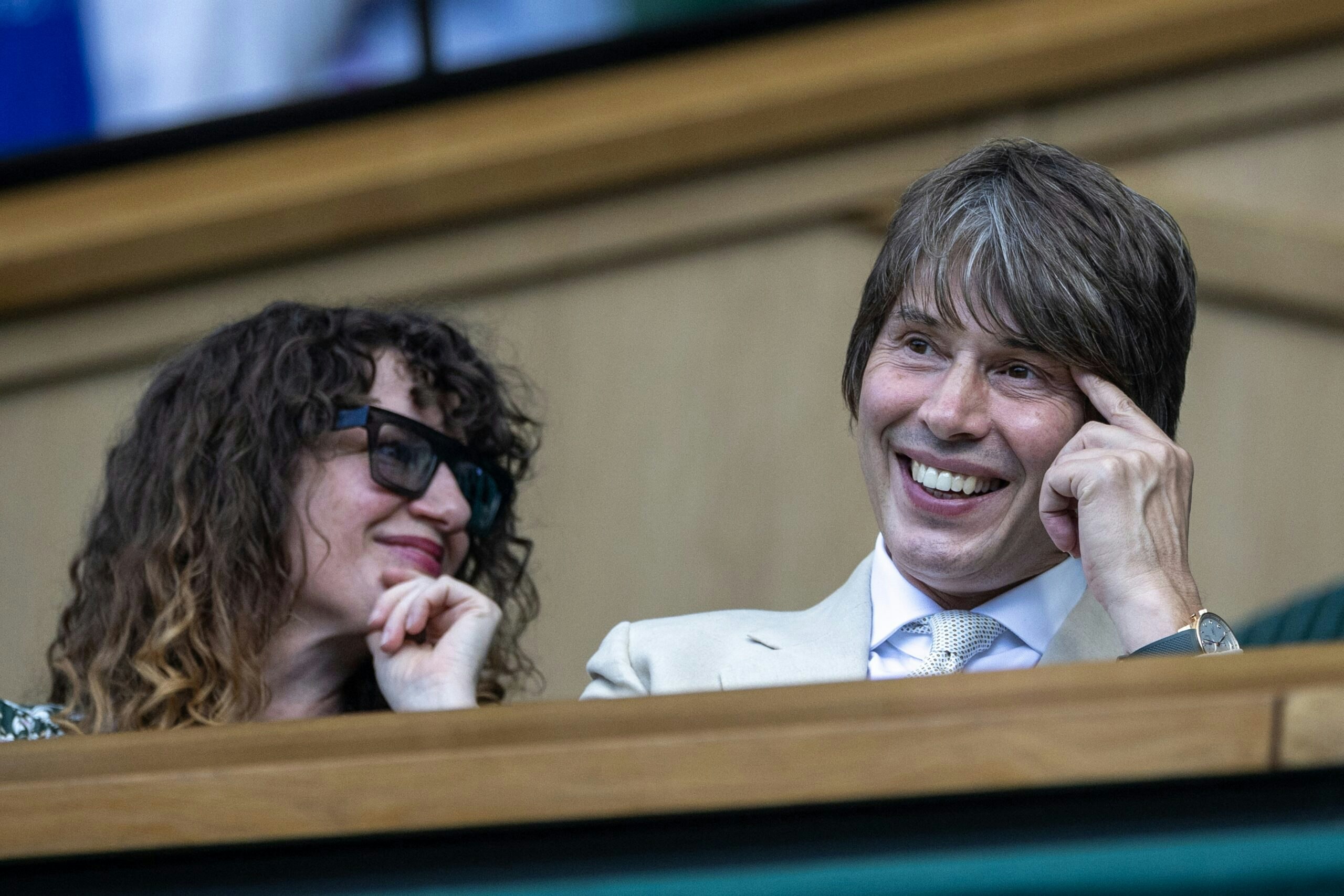 Professor Brian Cox and wife, American presenter Gia Milinovich