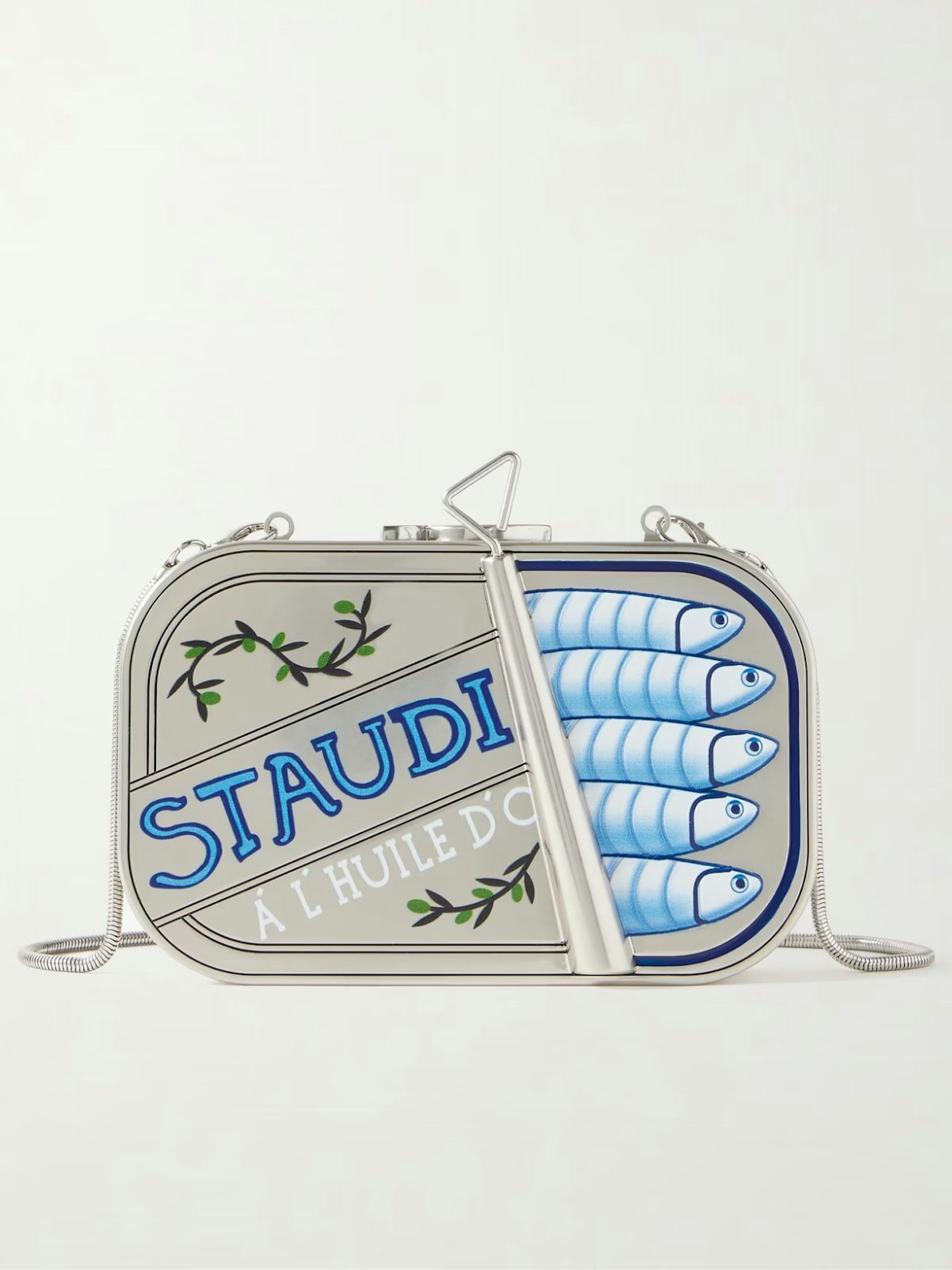 STAUD, Staudines Silver-Tone Clutch