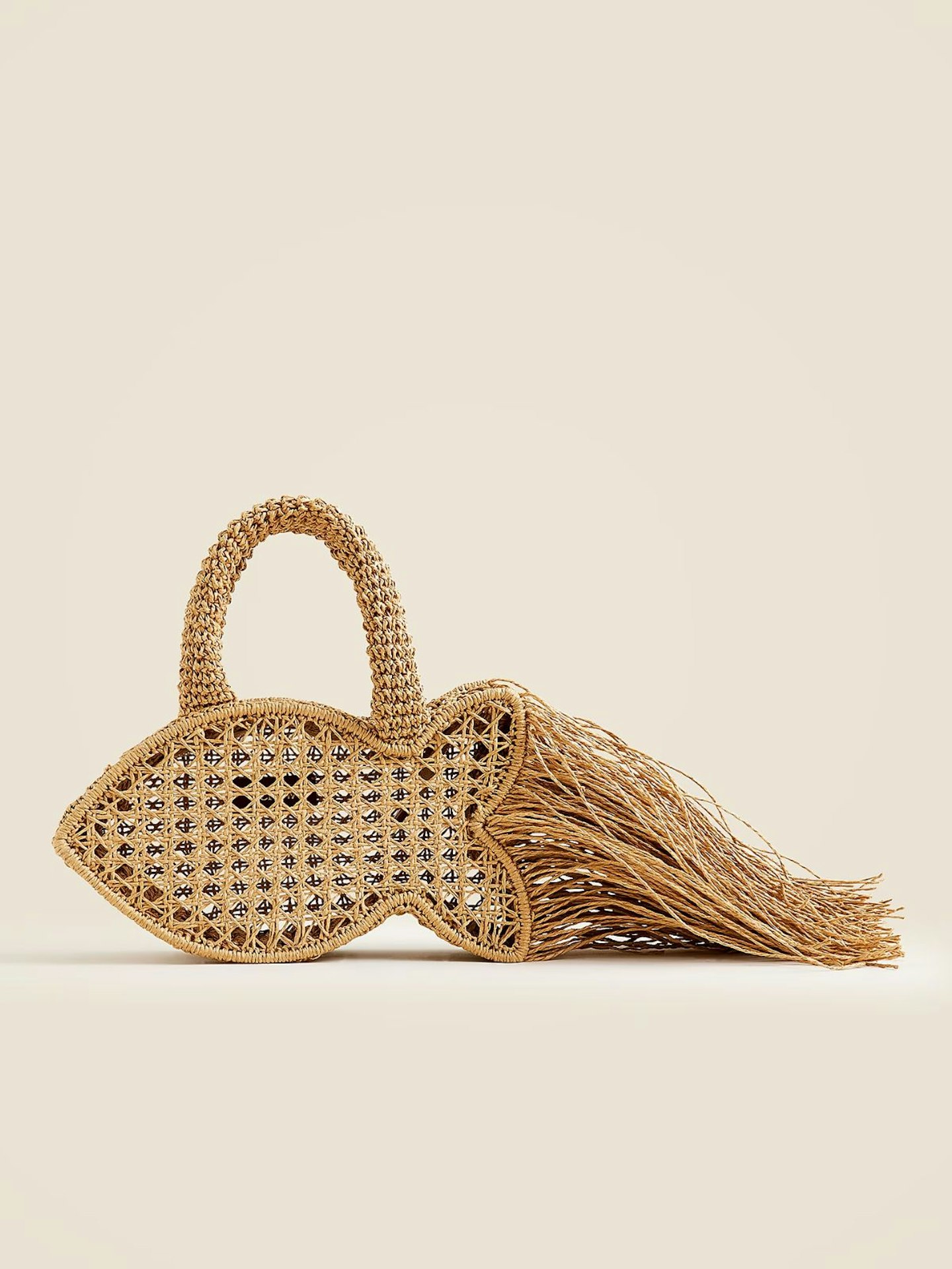 J. Crew, Handknotted Raffia Fish Bag