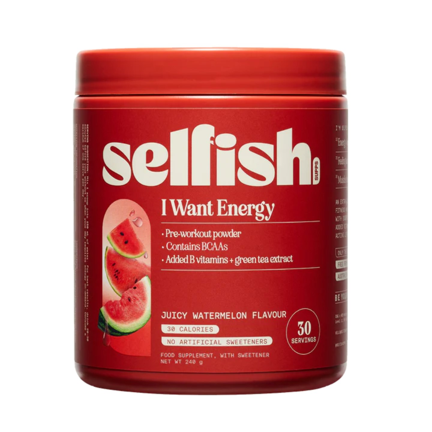 Selfish Supps I Want Energy Pre Workout