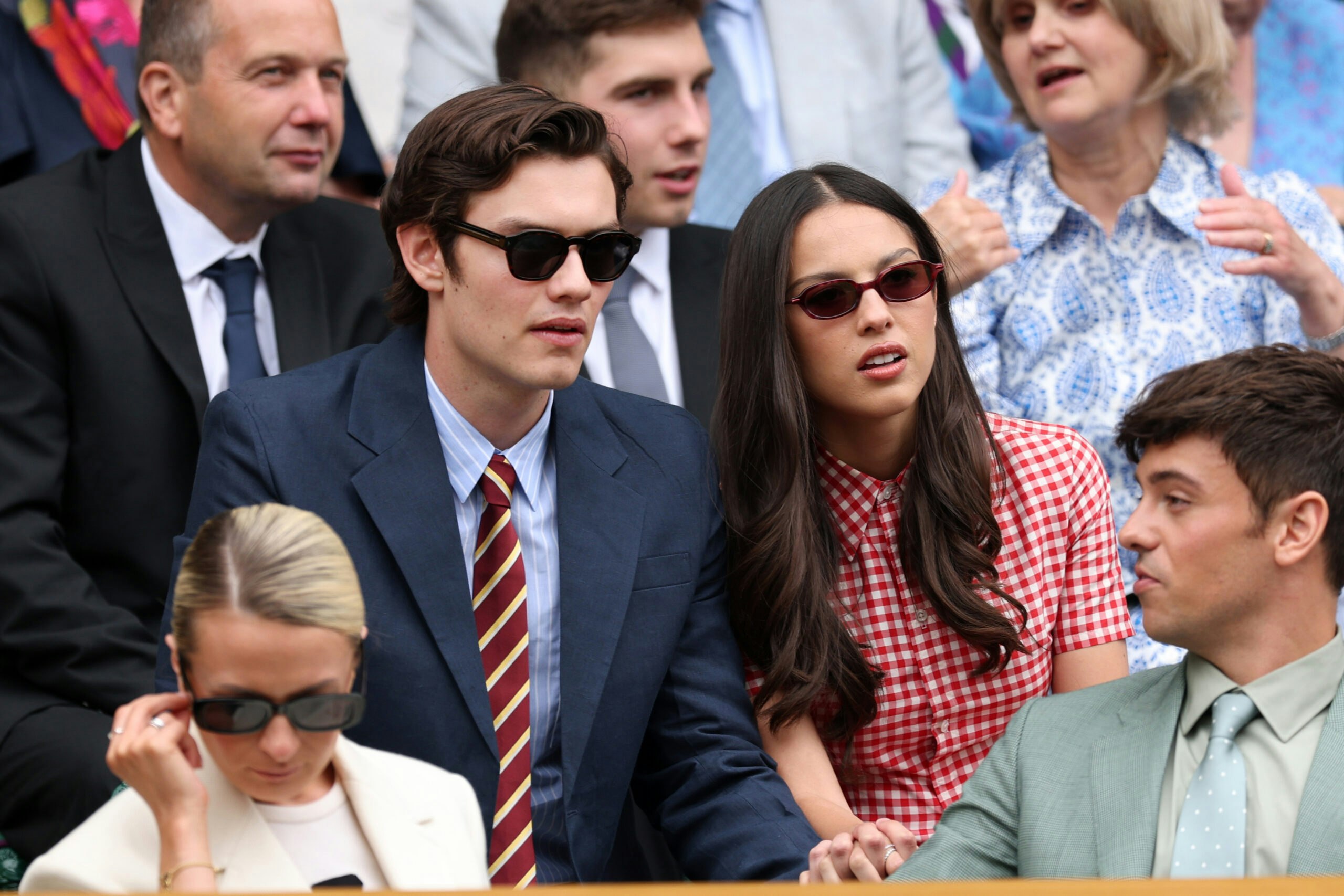 Singer Olivia Rodrigo with her boyfriend, actor Louis Partridge