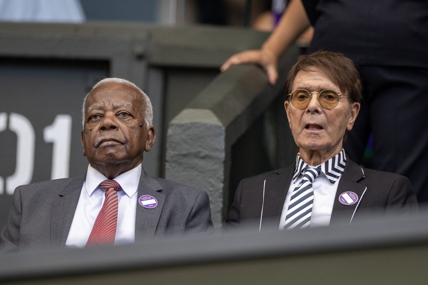 Sir Trevor McDonald and Sir Cliff Richard