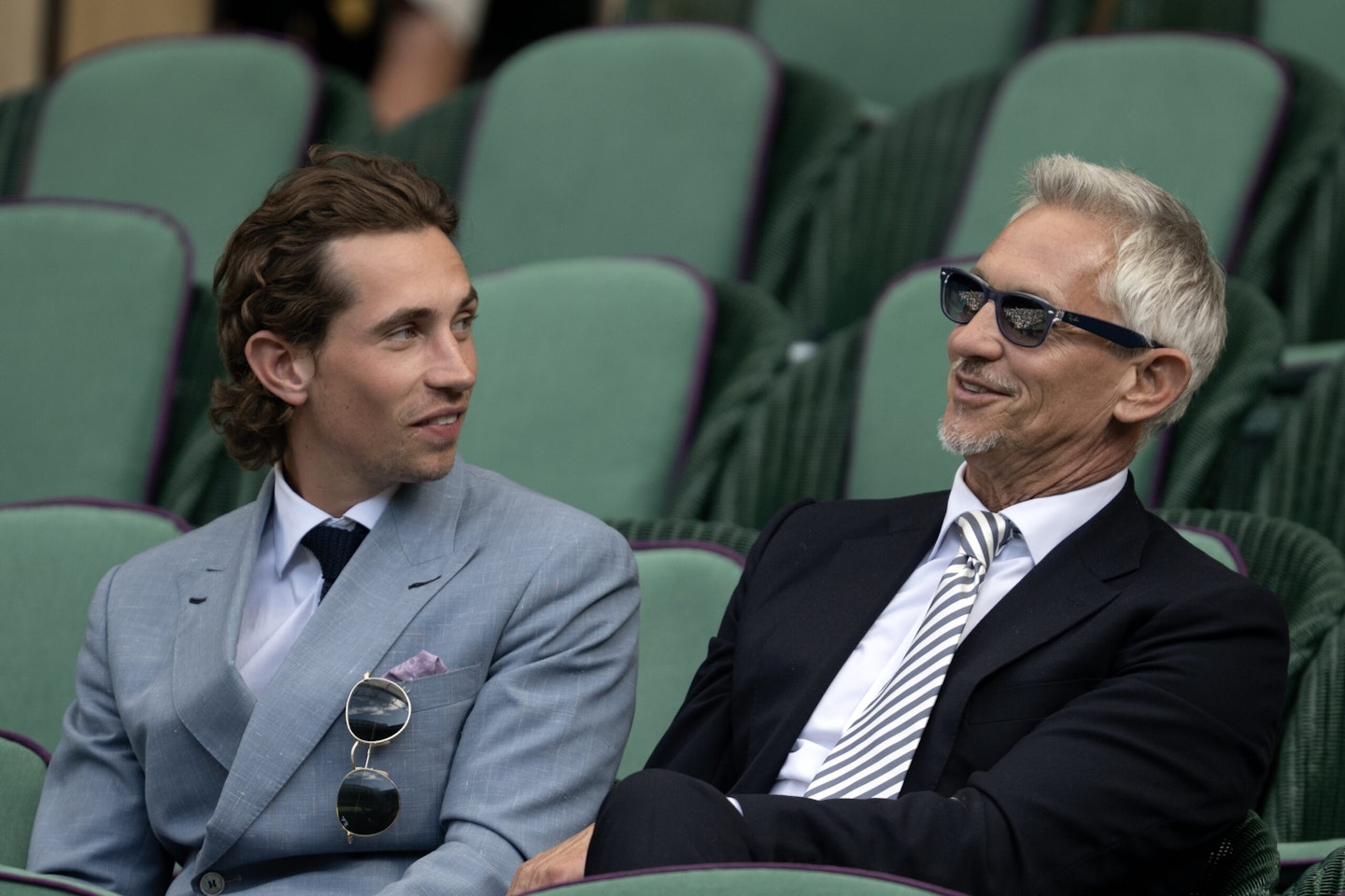 Sports Broadcaster Gary Lineker with son Angus Lineker