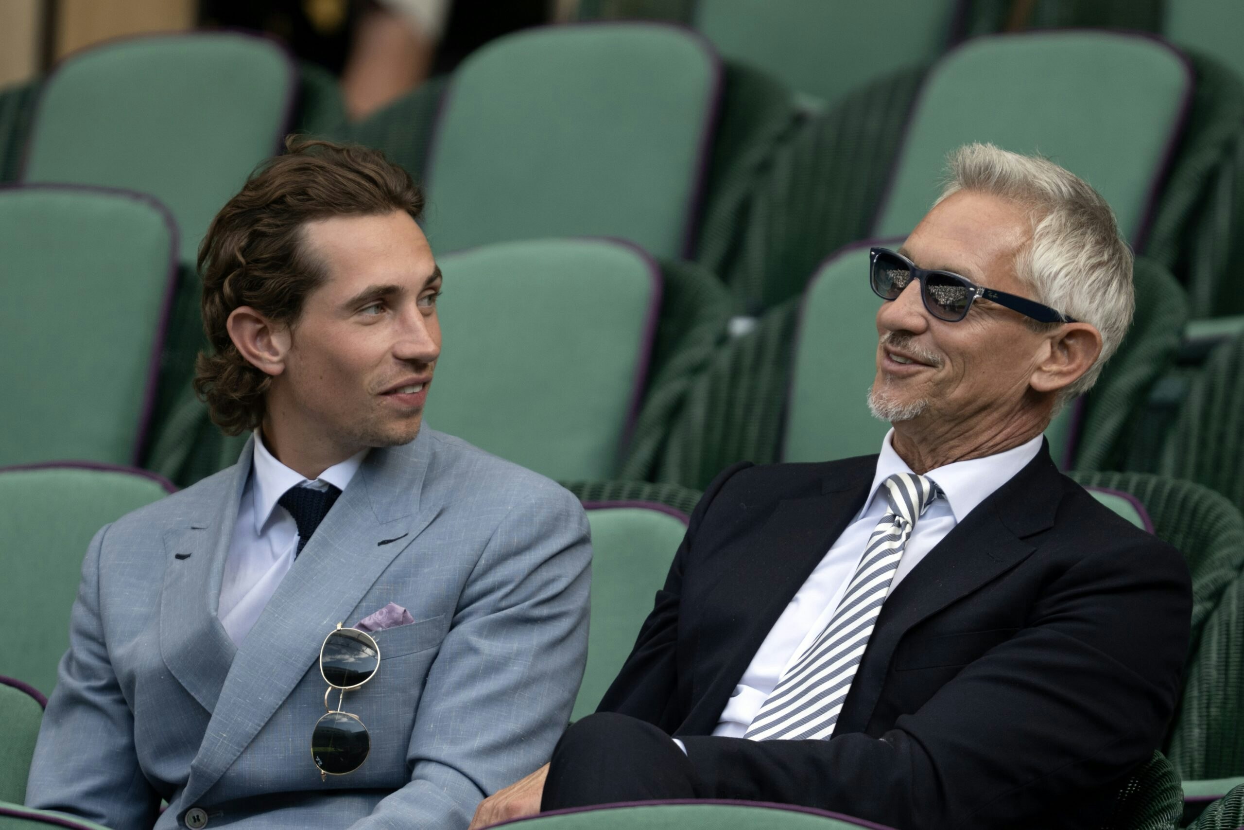 Sports Broadcaster Gary Lineker with son Angus Lineker