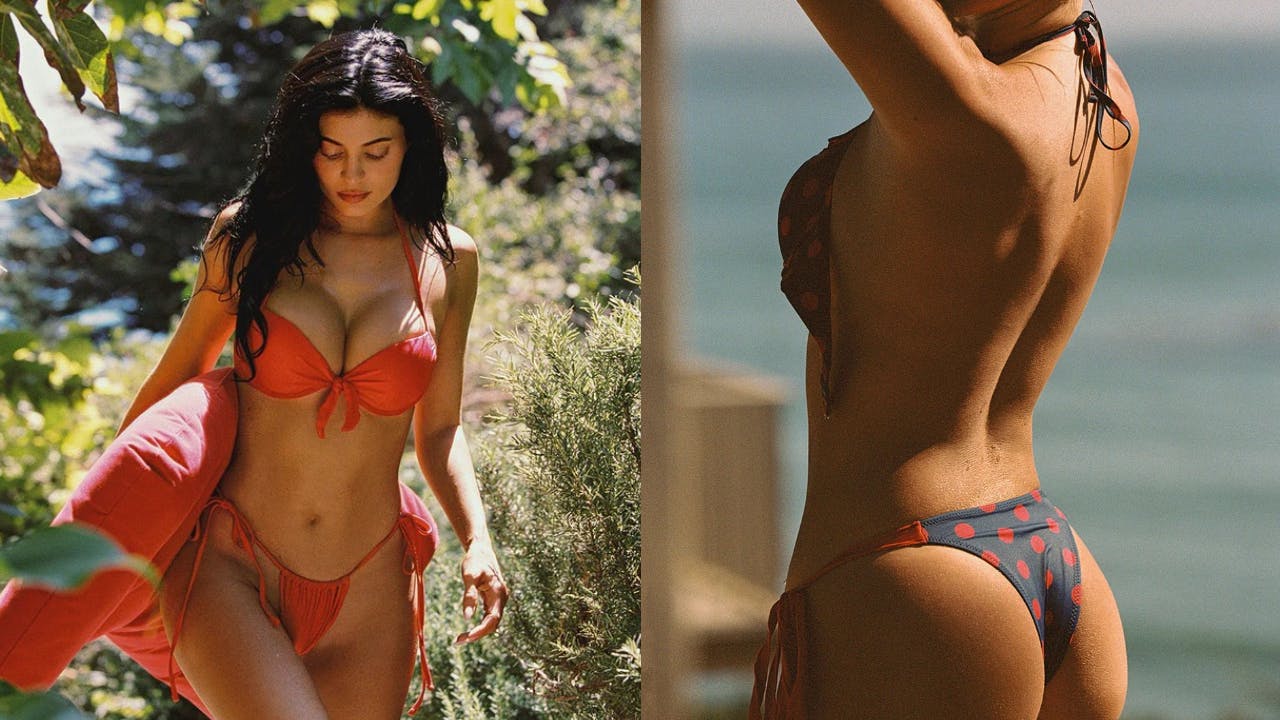 Frankies Bikinis x Khy Lacey Leopard ビキニ 上下セット x Khy Dove Bikini Bottom - Lacey Leopard
