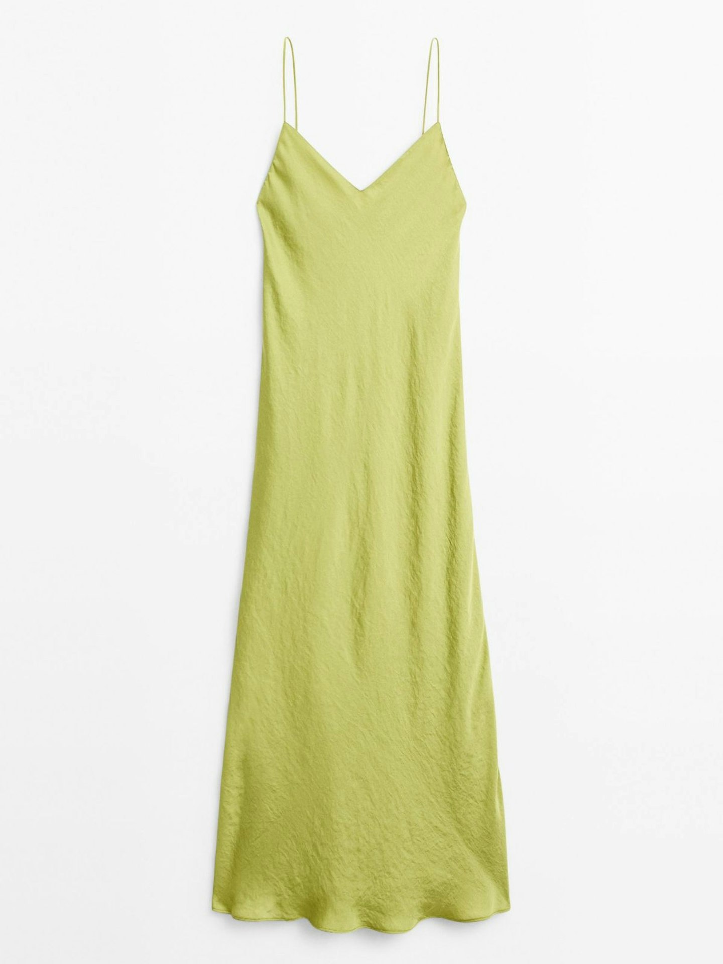Massimo Dutti, Flowing Satin Midi Dress