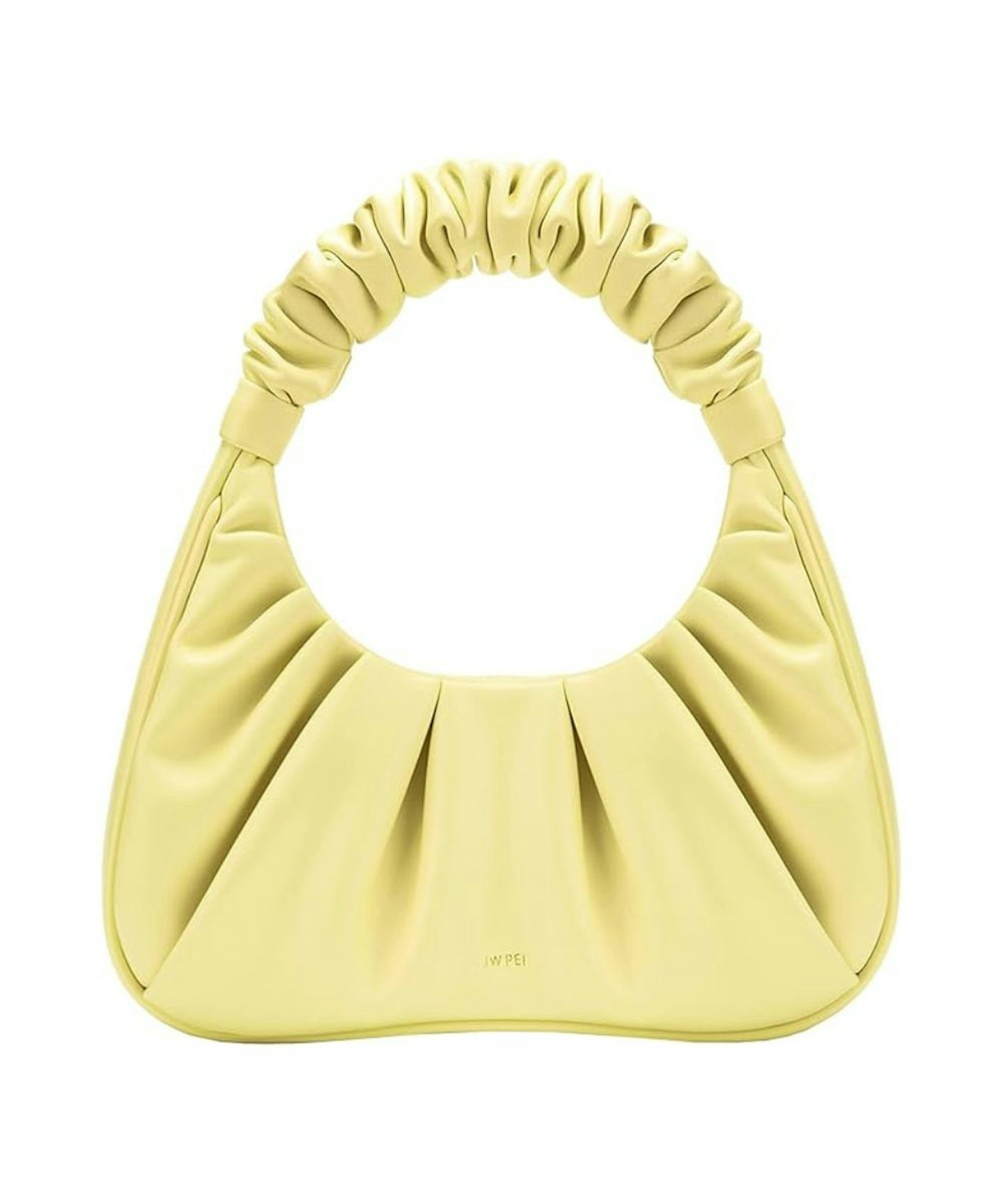JW Pei, Gabbi Ruched Hobo Handbag in Yellow