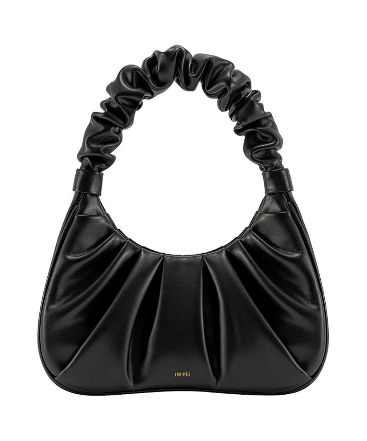 JW Pei, Gabbi Ruched Hobo Handbag in Black