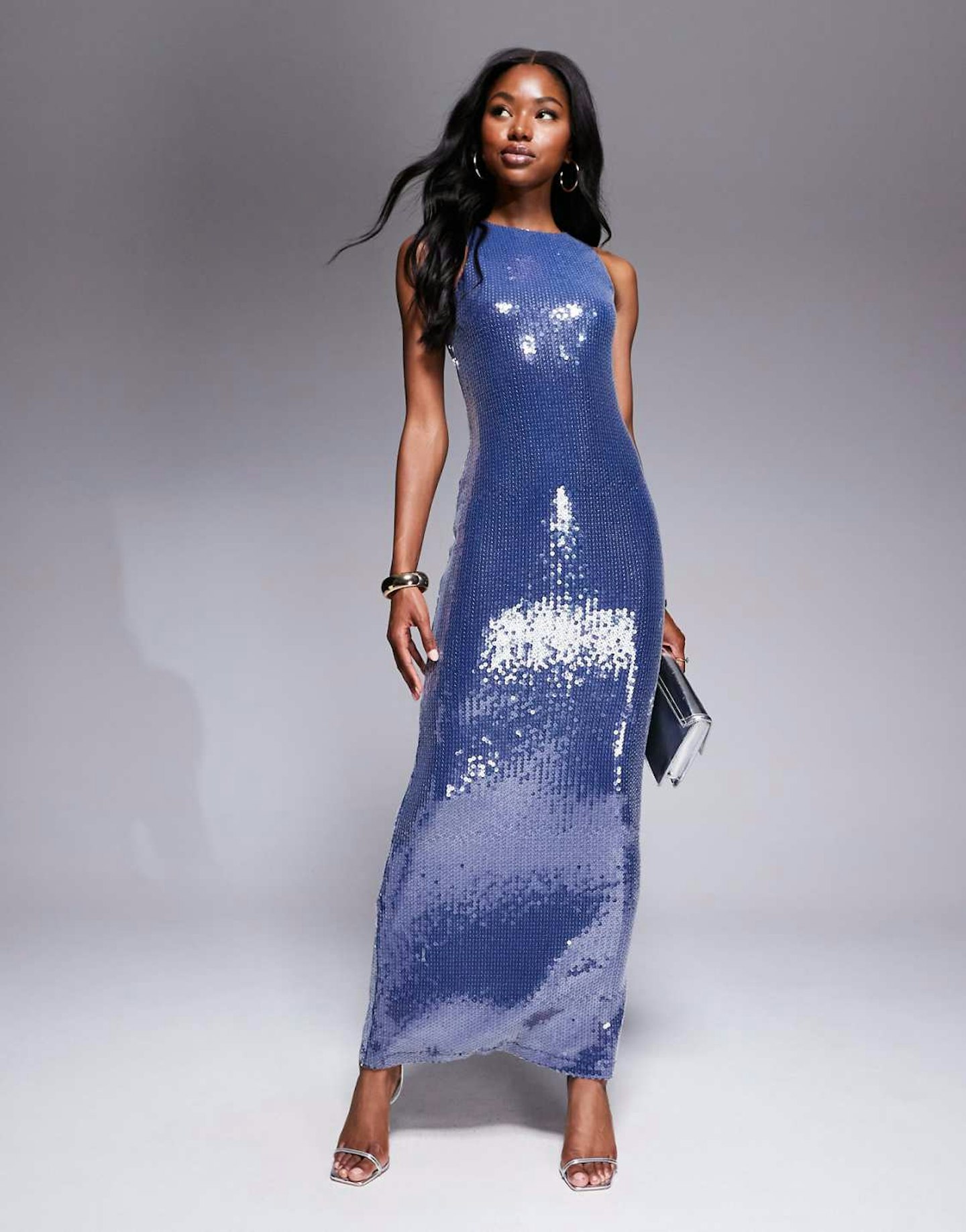 Rare London, Sequin Racerback Dress