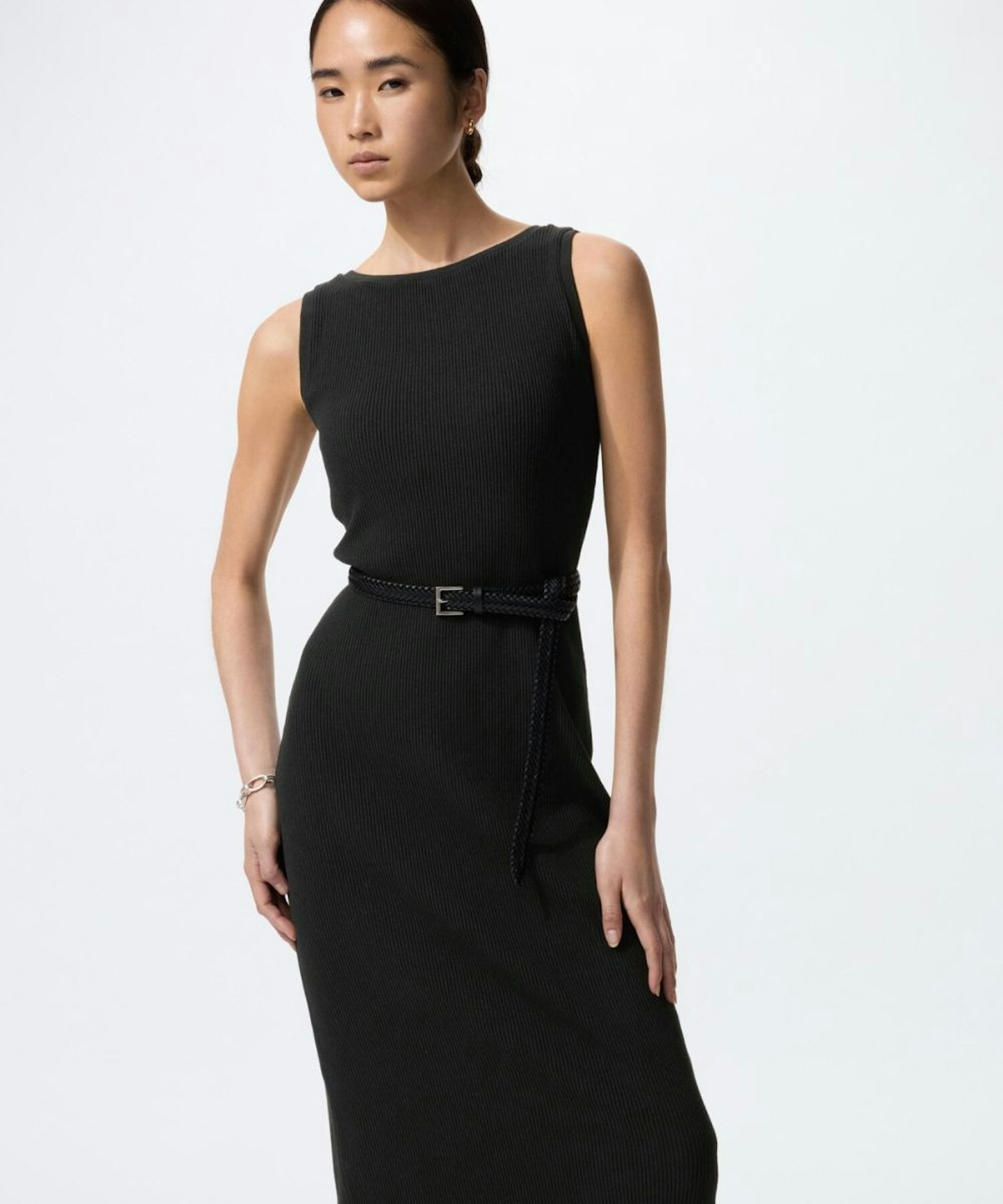 Uniqlo, Washable Knit Sleeveless - Black