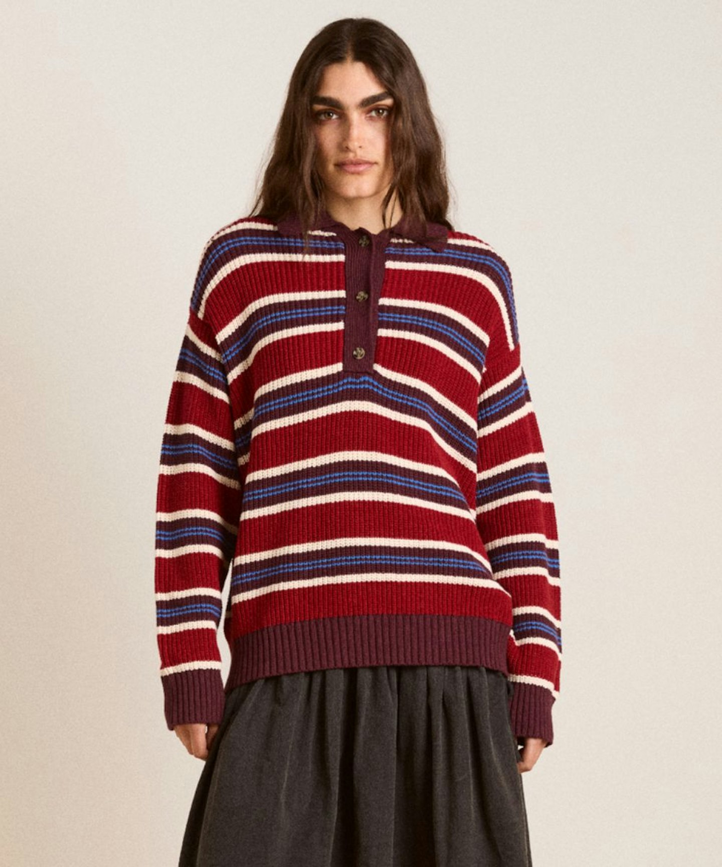 Ilona Striped Rugby Jumper