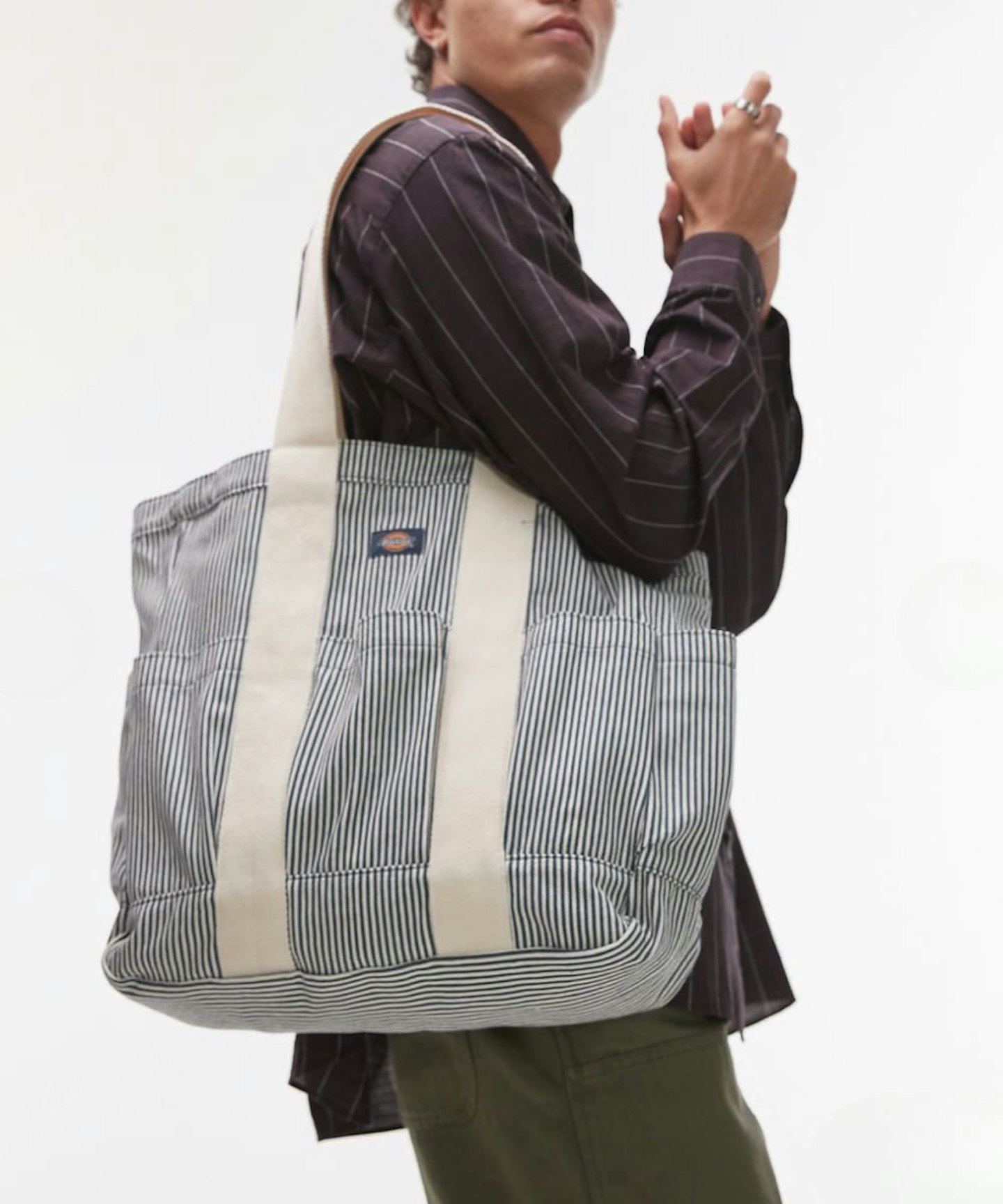 Dickies, Hickory Stripe Tote Bag