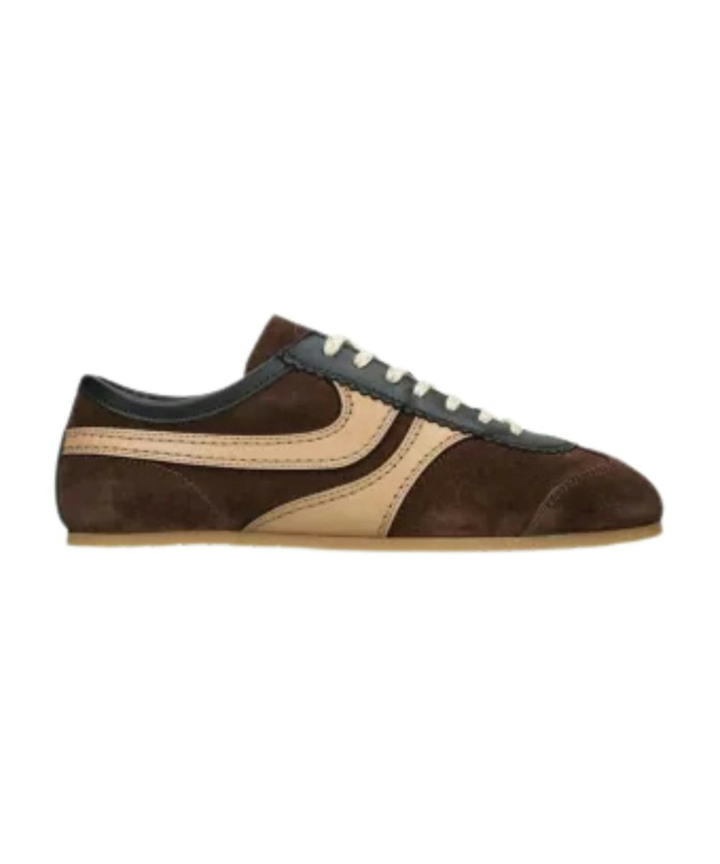Dries Van Noten, Dustin Stripe Suede Low-Top Trainers